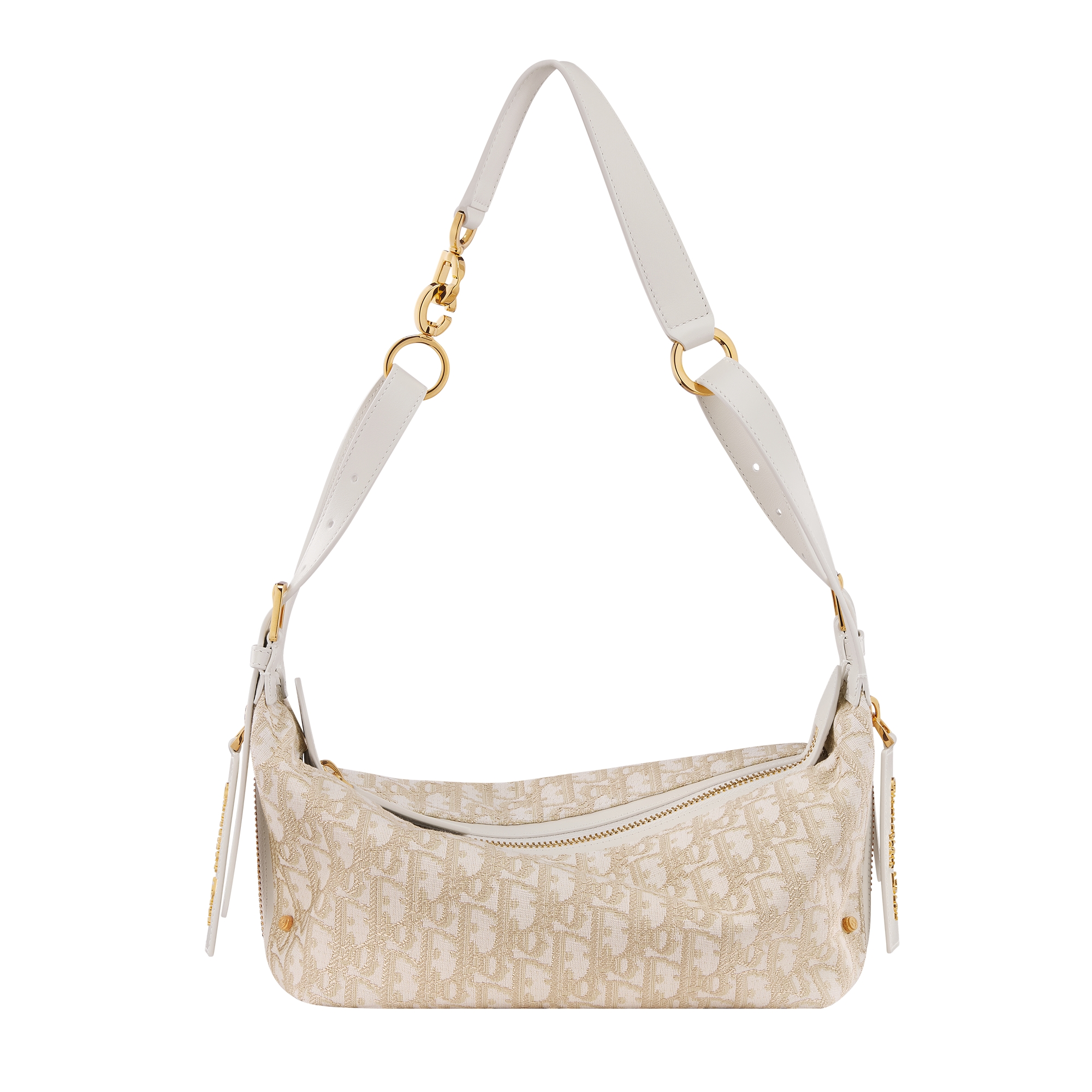 Small D-Journey Bag Gold-Tone Dior Oblique Jacquard E01