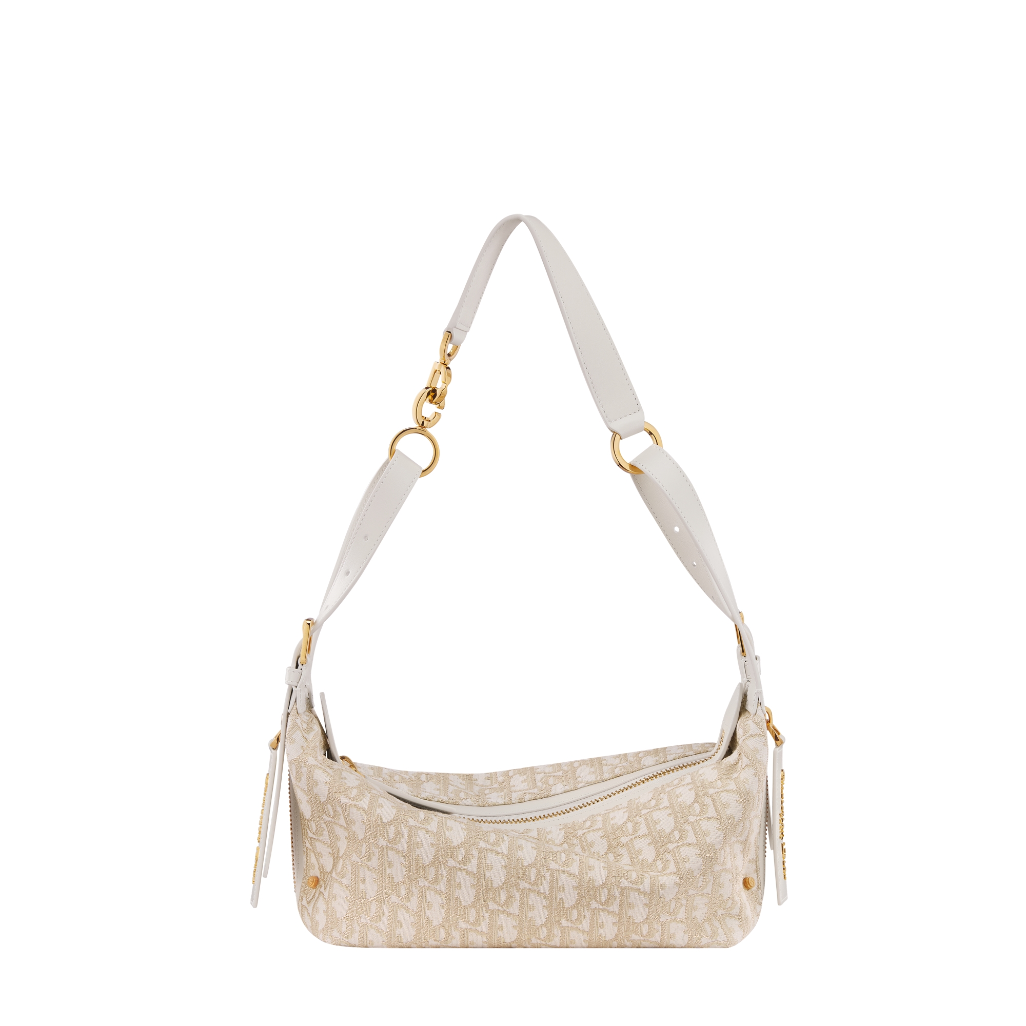 Small D-Journey Bag Gold-Tone Dior Oblique Jacquard E01