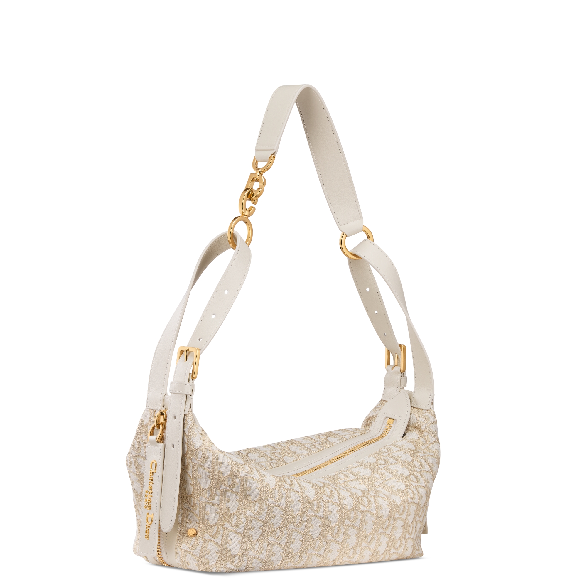 Small D-Journey Bag Gold-Tone Dior Oblique Jacquard E03