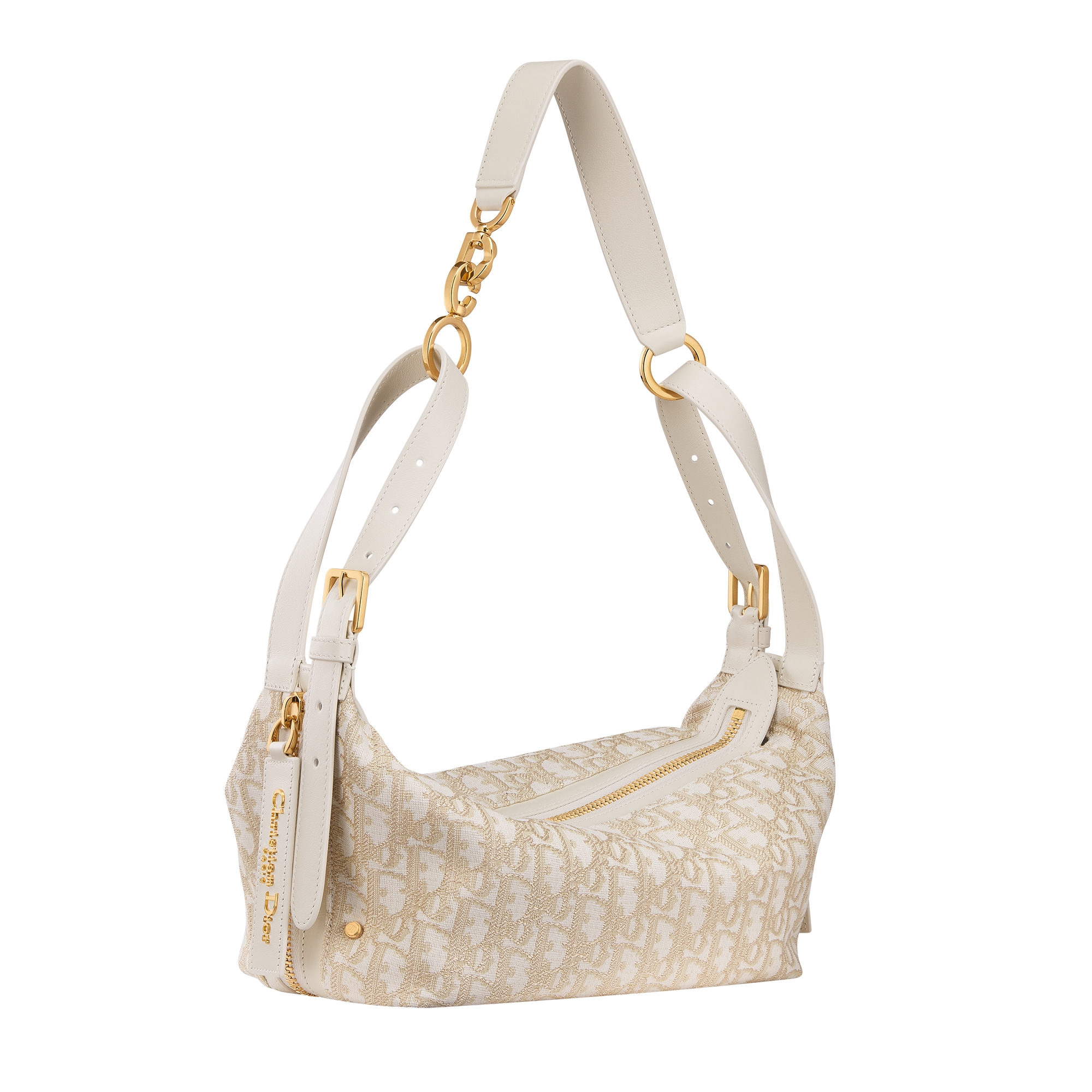 Small D-Journey Bag Gold-Tone Dior Oblique Jacquard E03