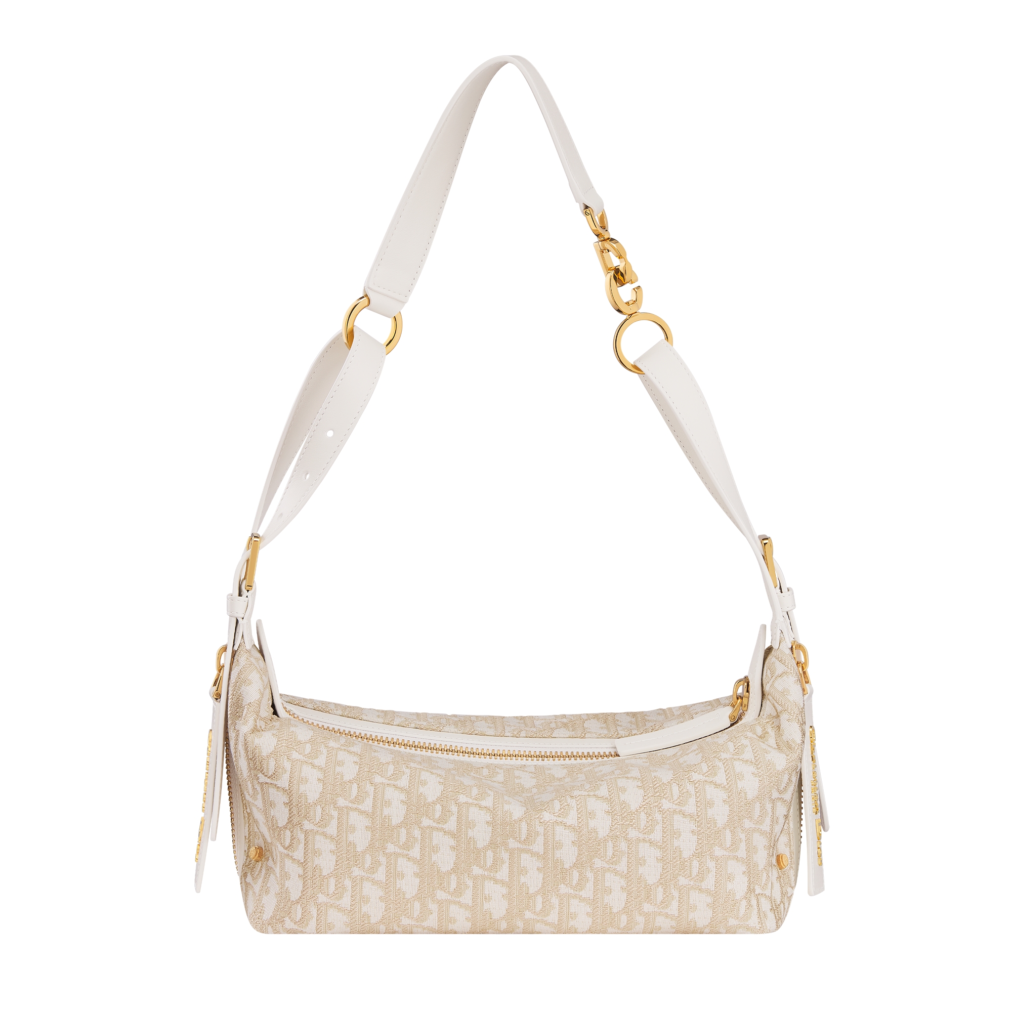 Small D-Journey Bag Gold-Tone Dior Oblique Jacquard E08