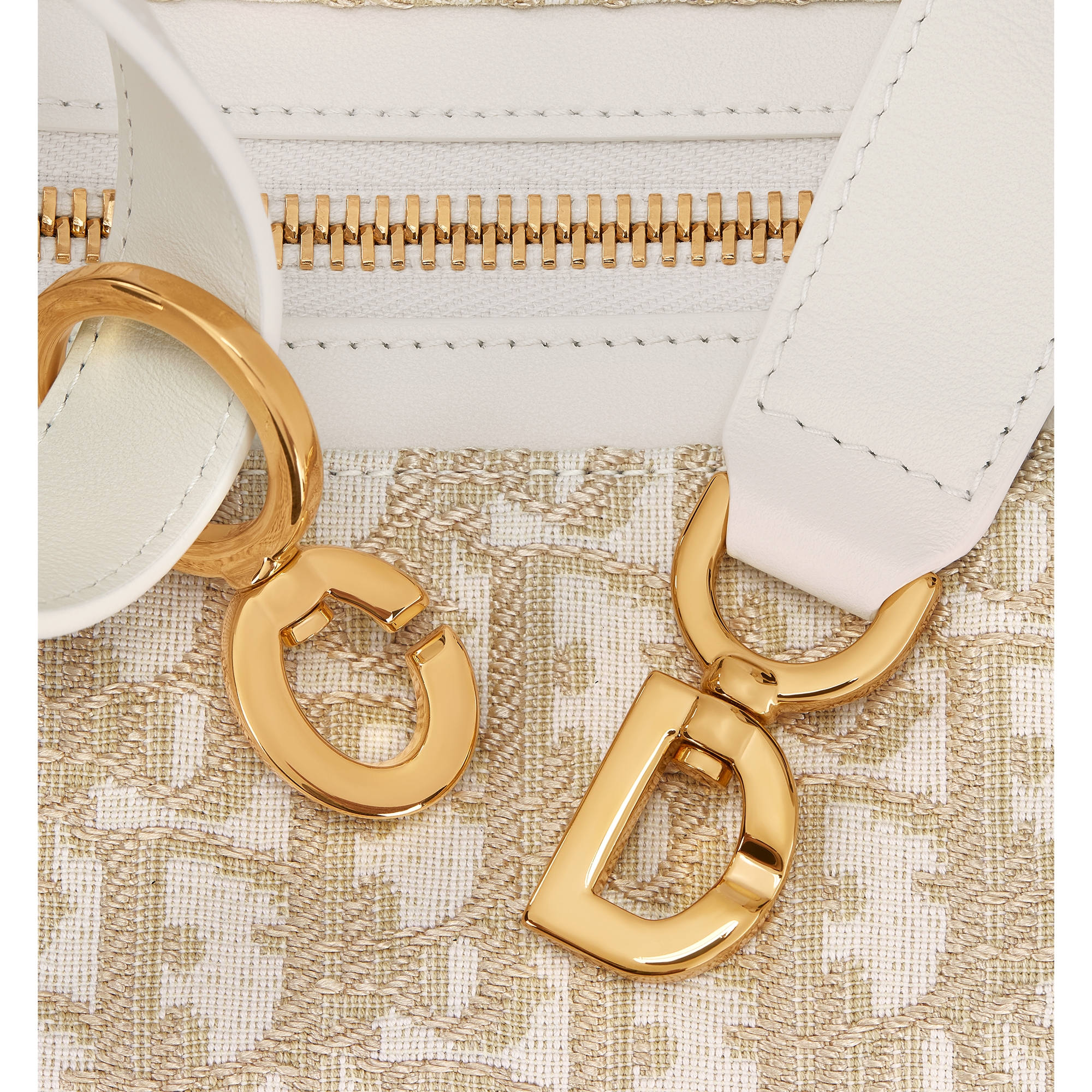 Small D-Journey Bag Gold-Tone Dior Oblique Jacquard E09
