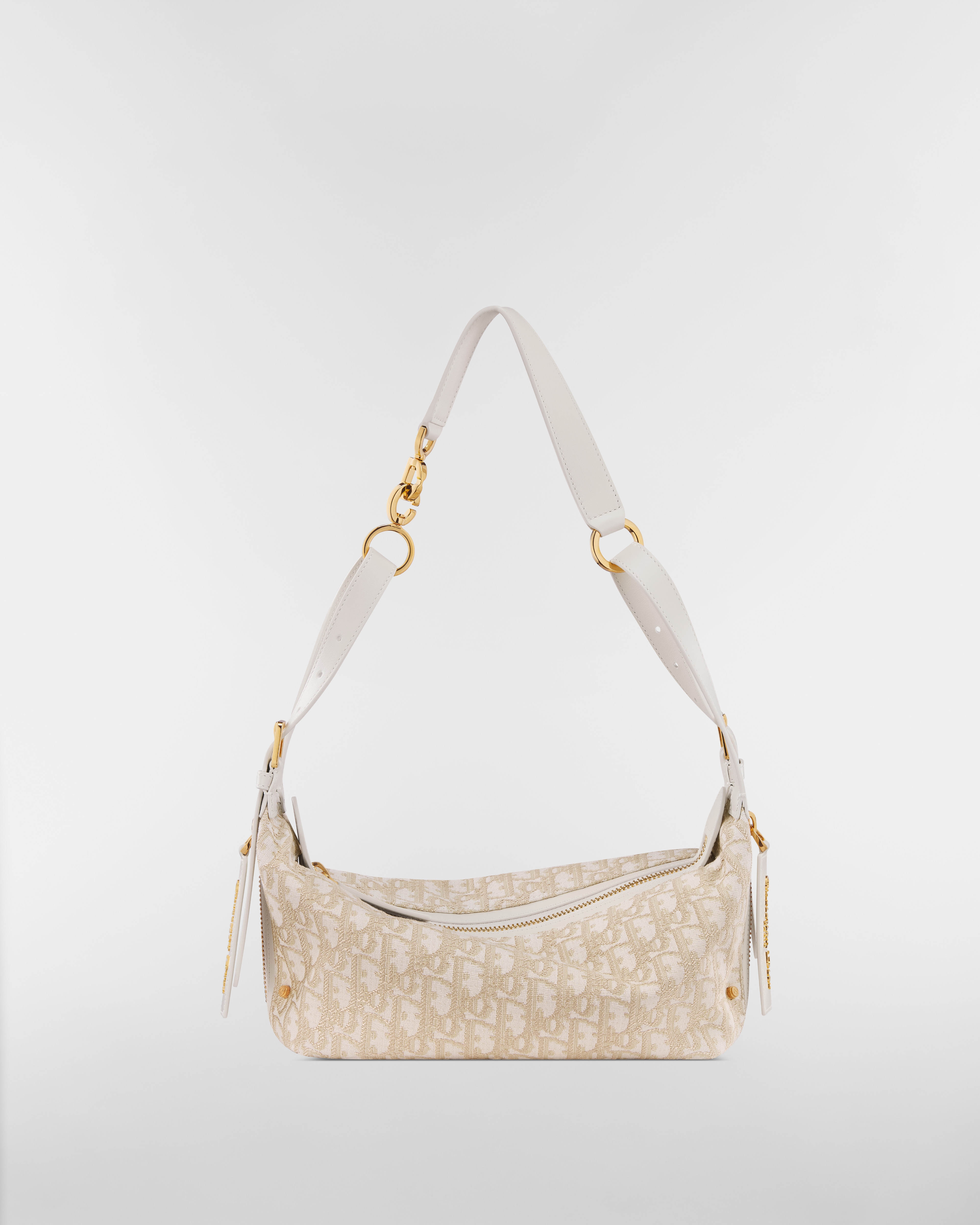 Small D-Journey Bag Gold-Tone Dior Oblique Jacquard E01