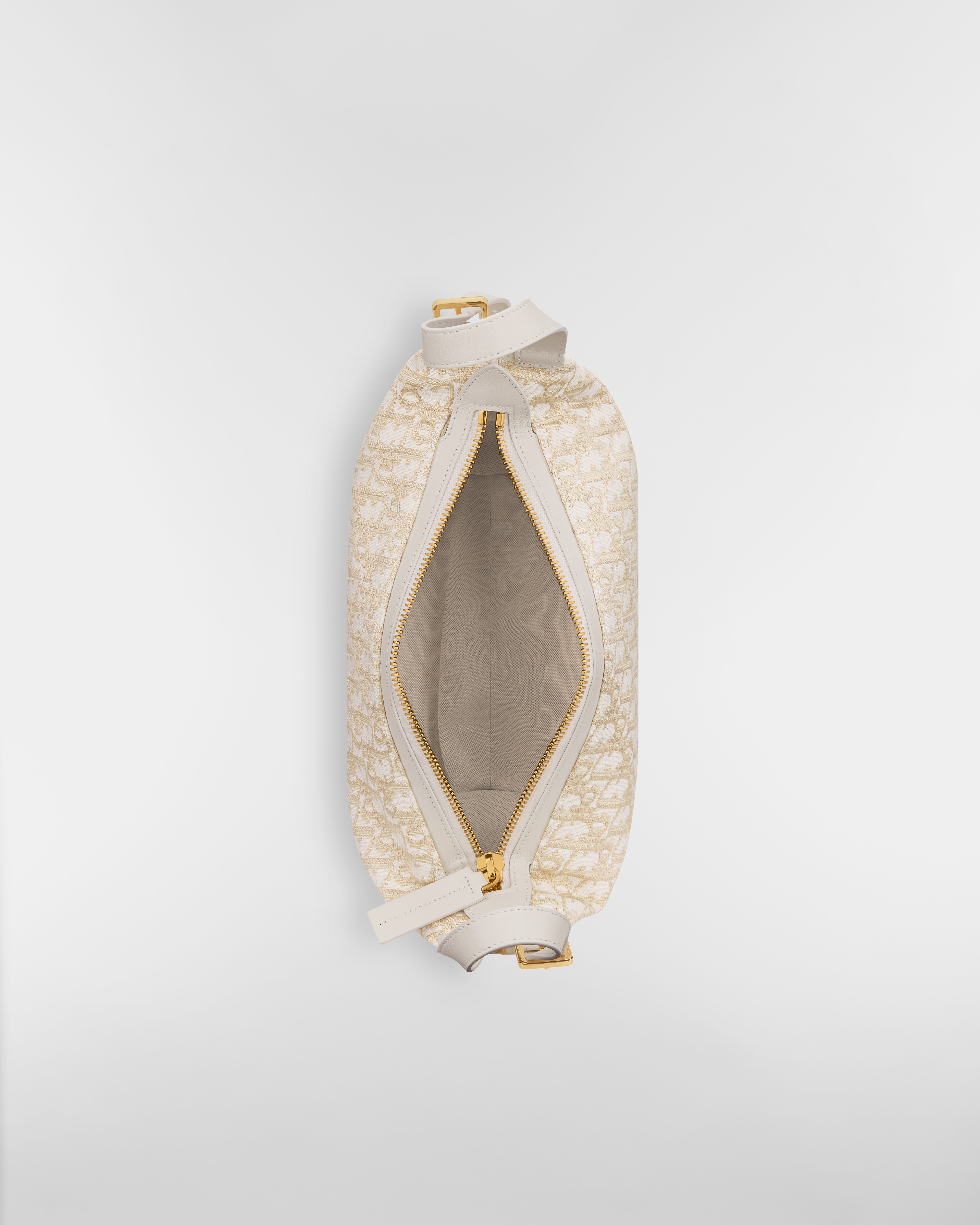 Small D-Journey Bag Gold-Tone Dior Oblique Jacquard E06