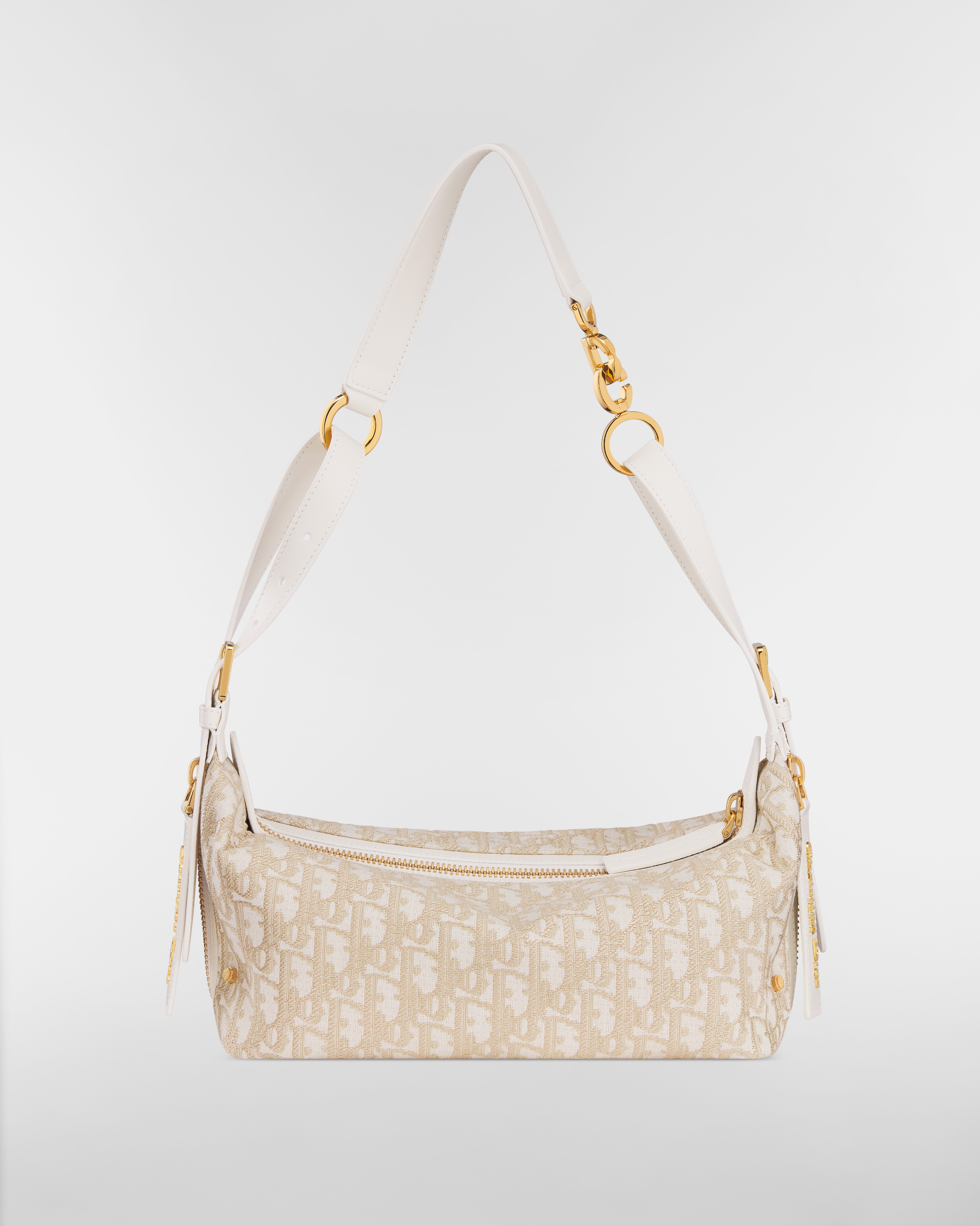 Small D-Journey Bag Gold-Tone Dior Oblique Jacquard E08
