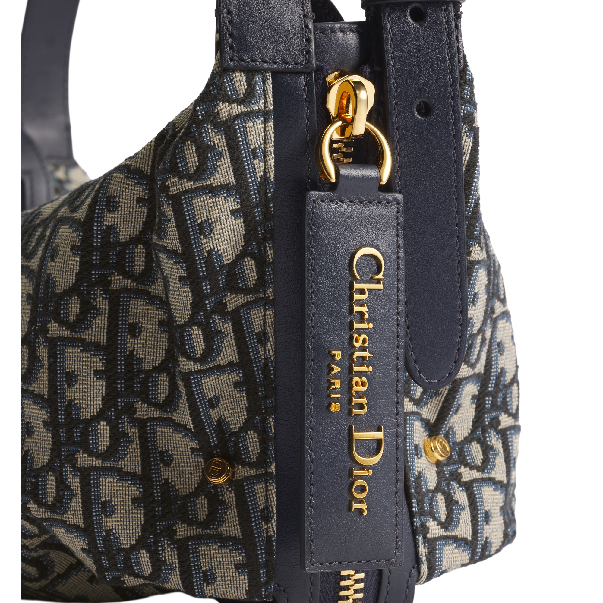 Small D-Journey Bag Blue Dior Oblique Jacquard E10