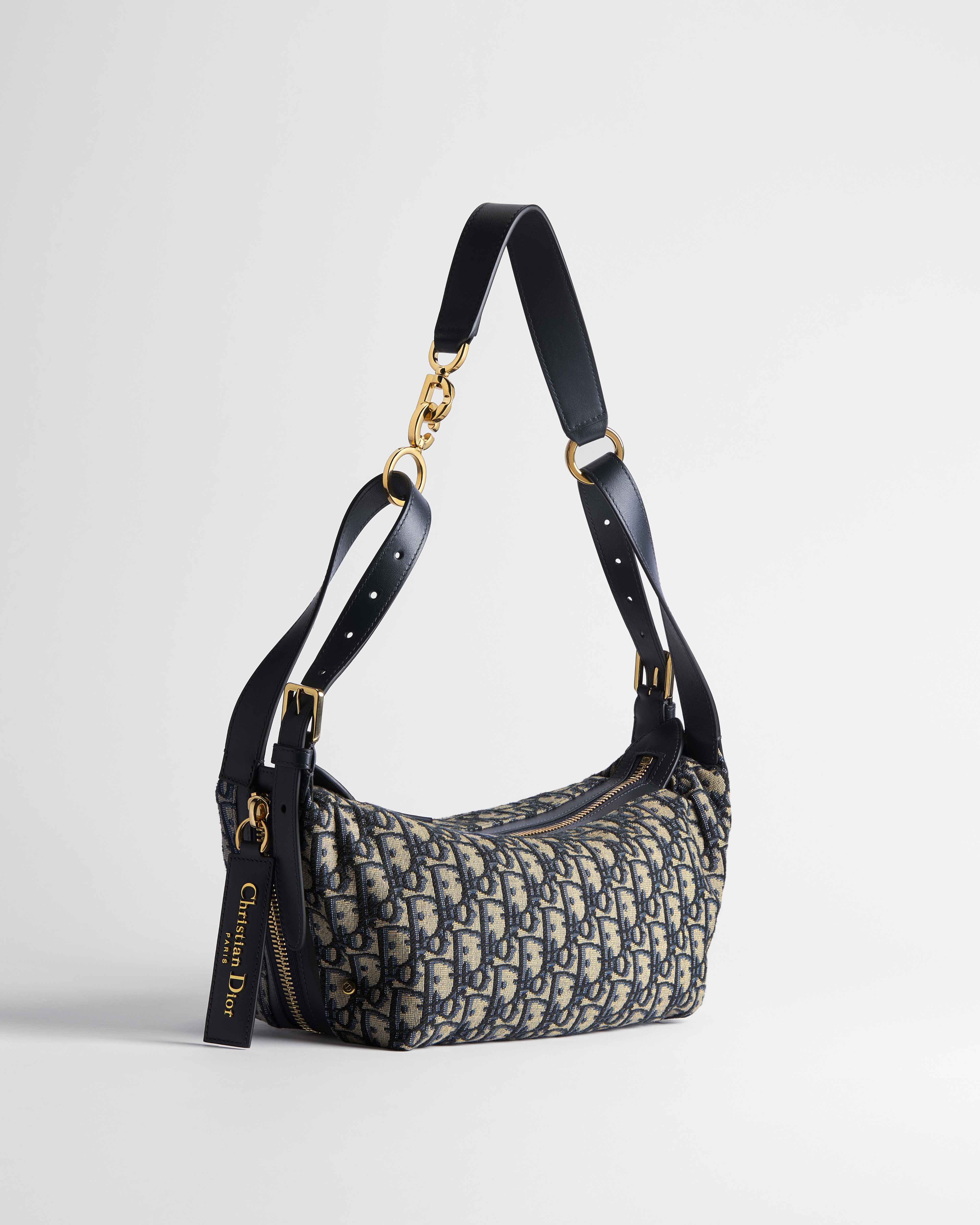 Kleine D-Journey Tasche Dior Oblique Jacquard in Blau E03