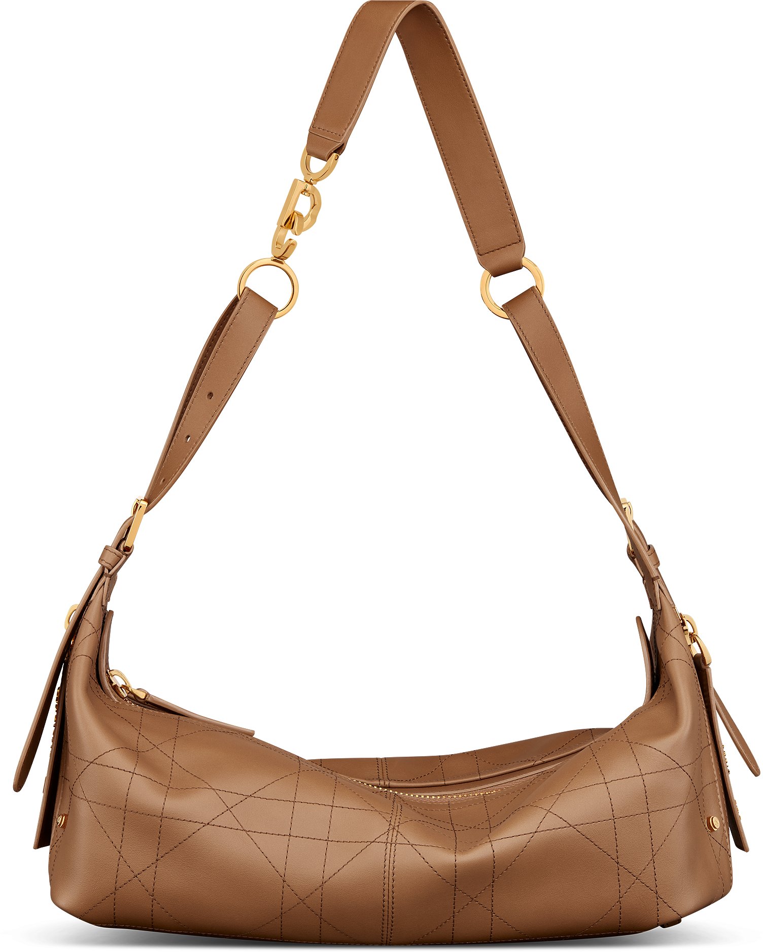Medium D-Journey Bag in Vintage Smooth Calfskin Front view