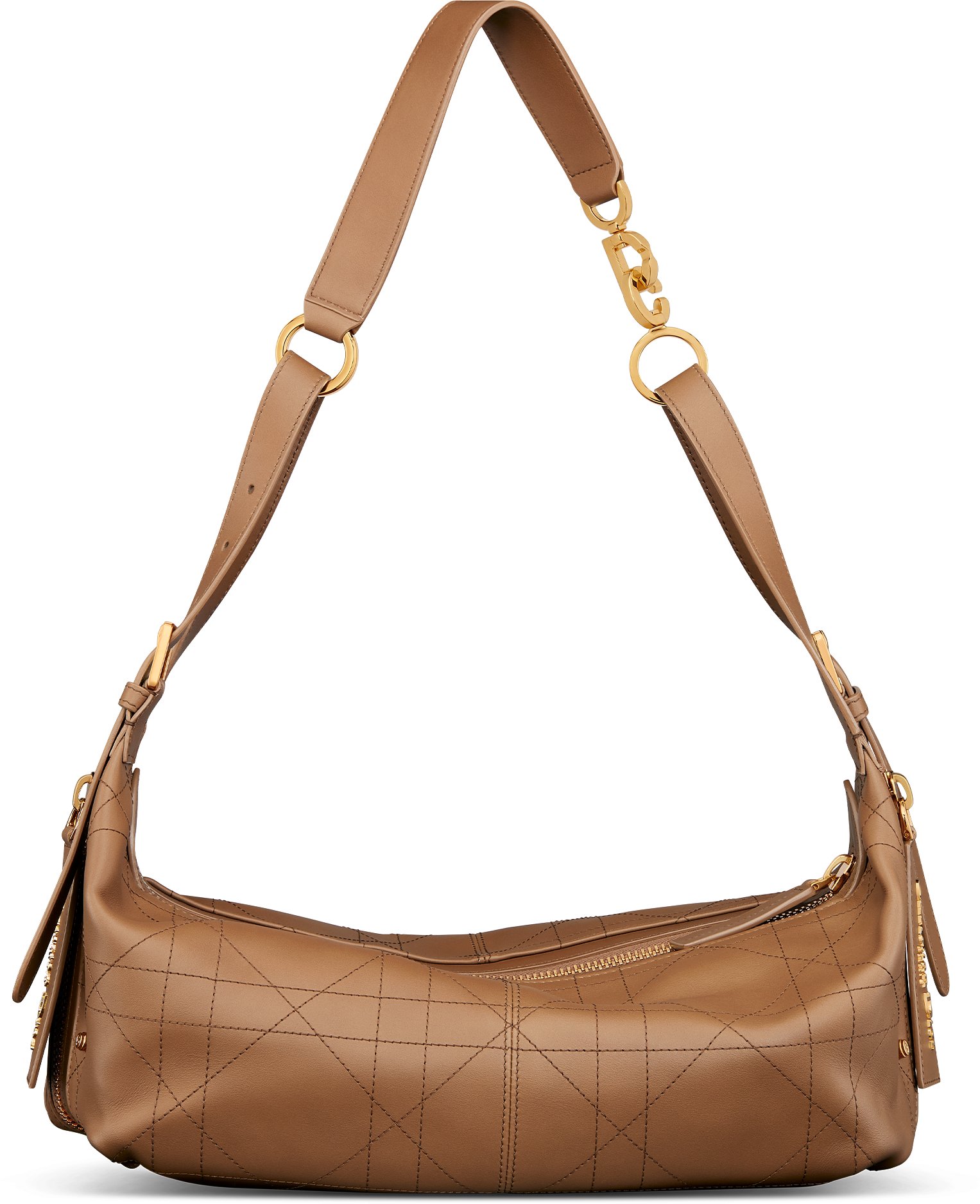 Medium D-Journey Bag in Vintage Smooth Calfskin Back view