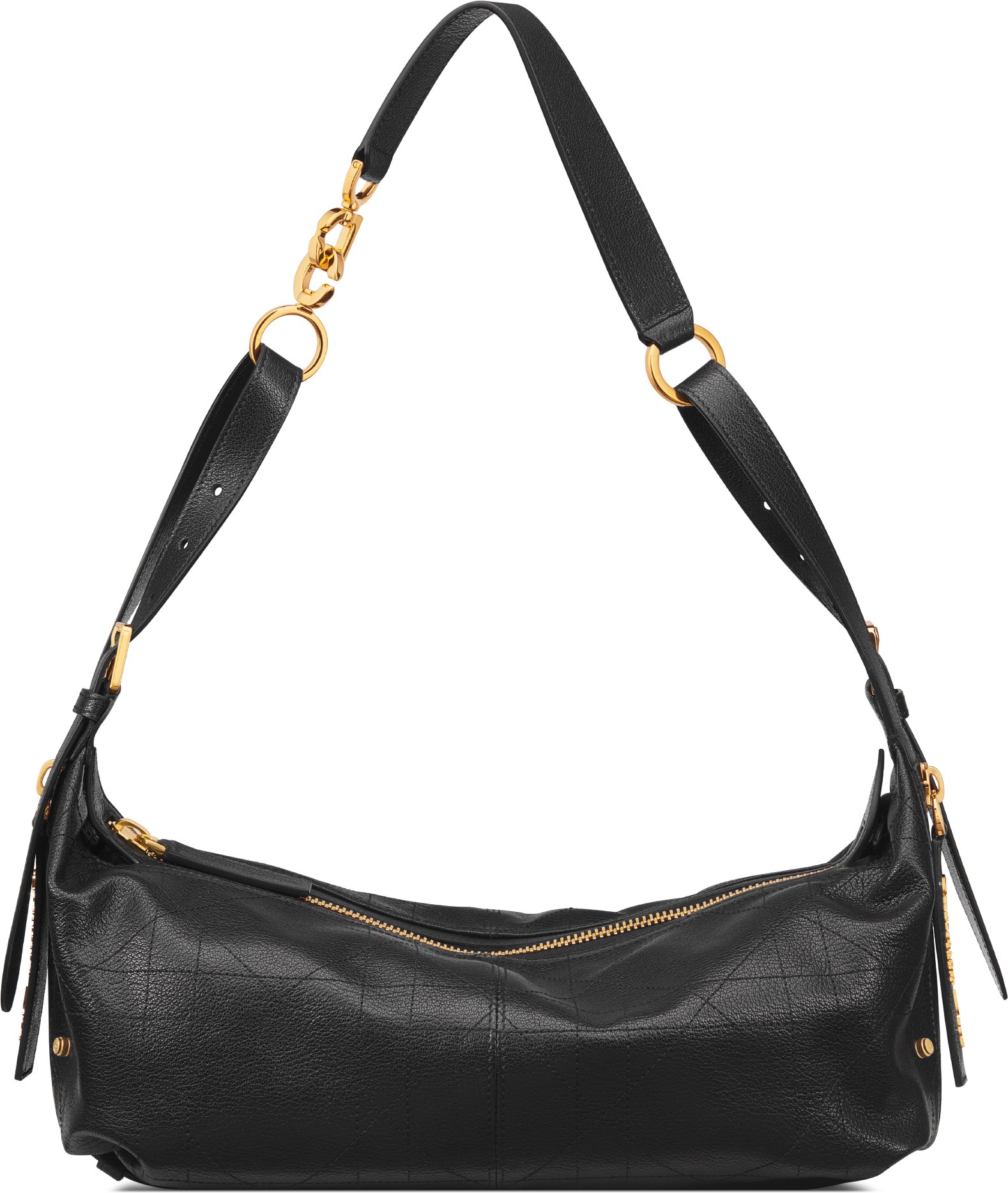 Medium D-Journey Bag in Shiny Goatskin Front view
