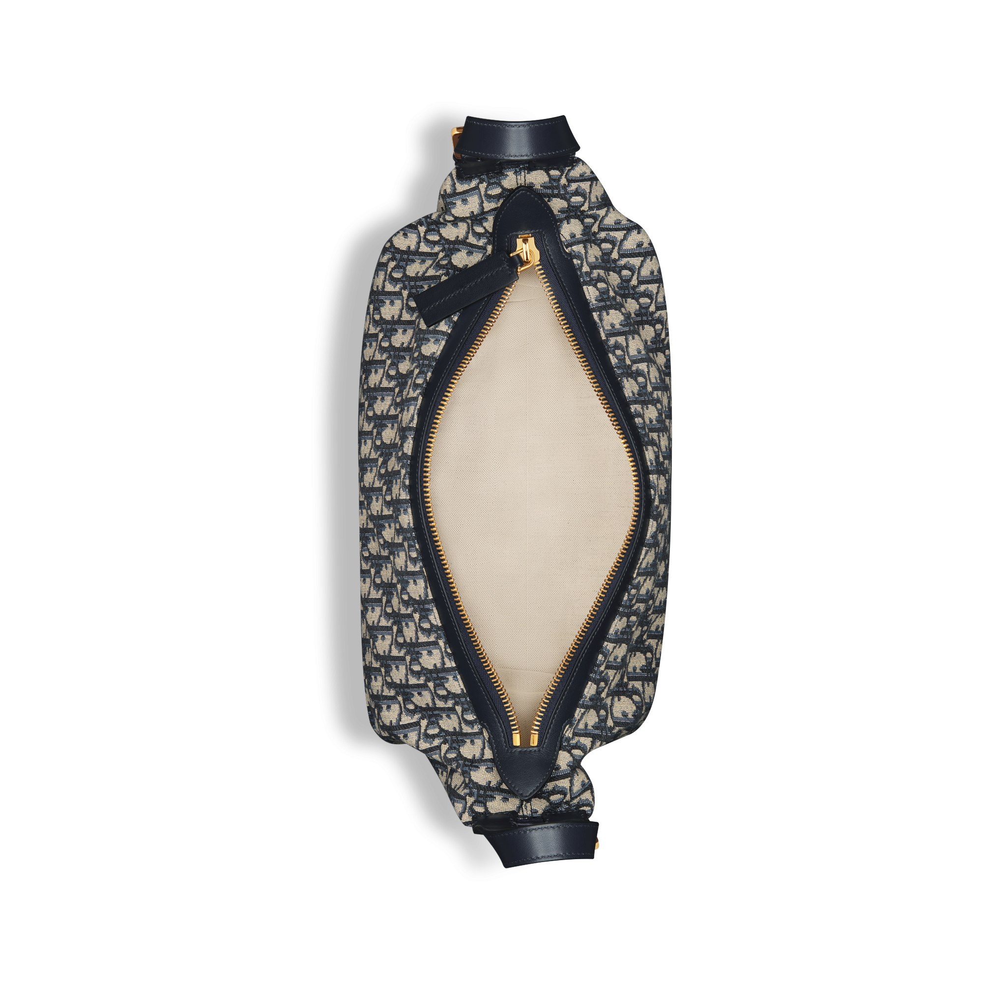 Medium D-Journey Bag Blue Dior Oblique Jacquard E06