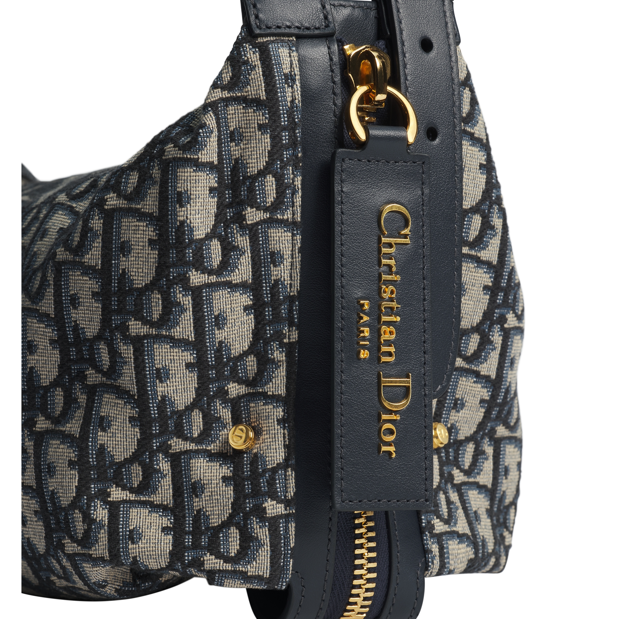 Medium D-Journey Bag Blue Dior Oblique Jacquard E10