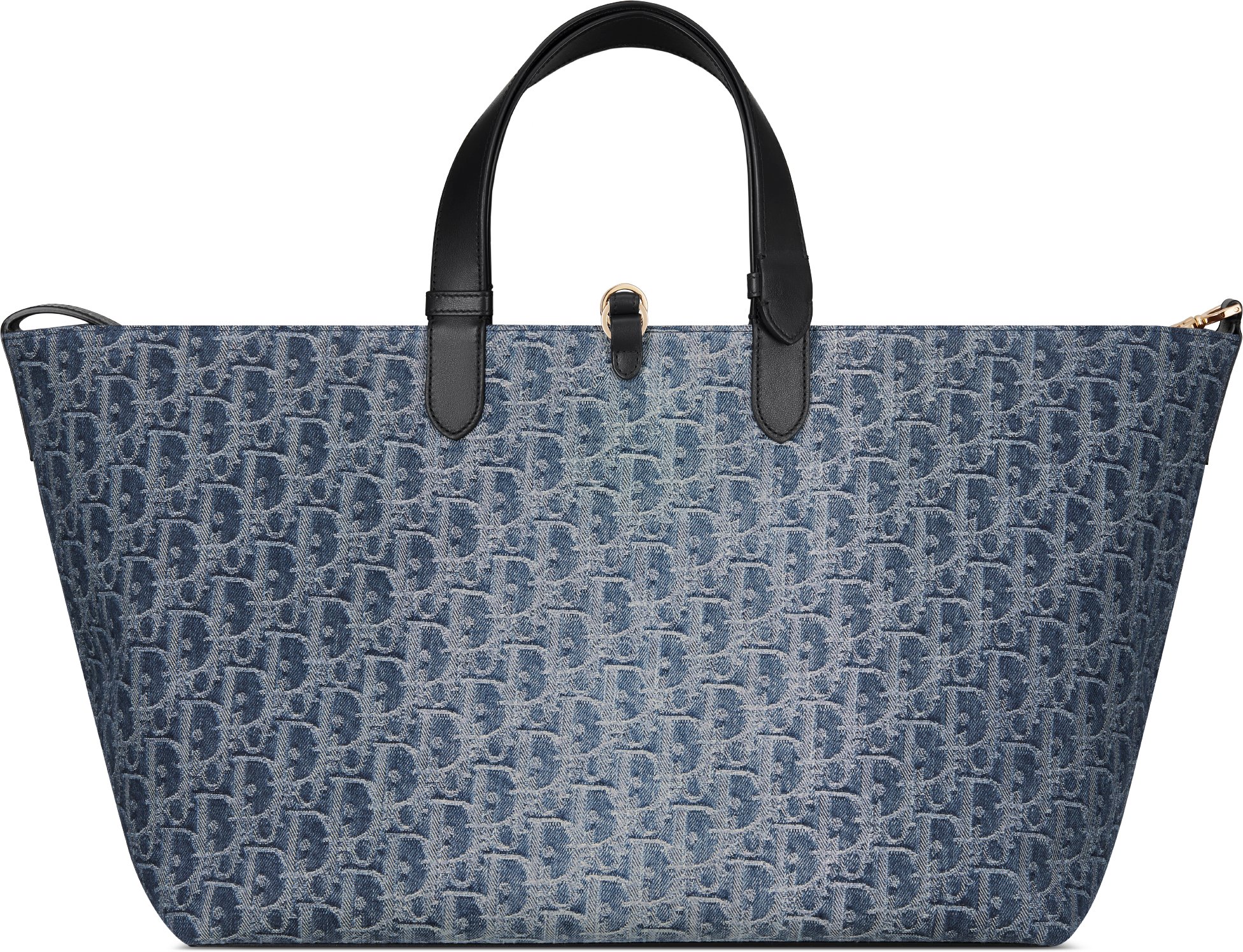 Large Dior Toujours Bag Blue Denim Dior Oblique Jacquard DIOR