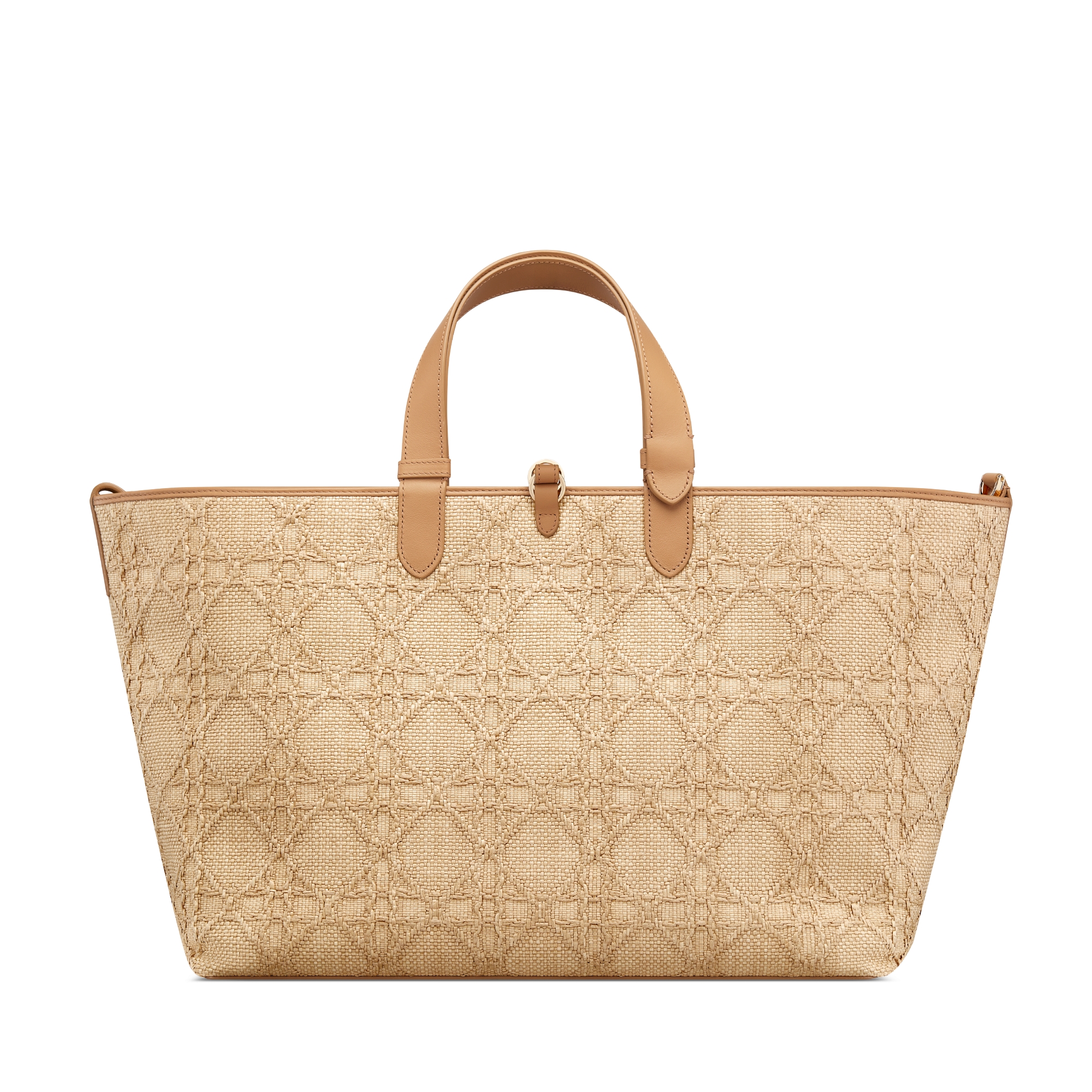 Sac Dior Toujours Large Raphia Cannage couleur naturel E08