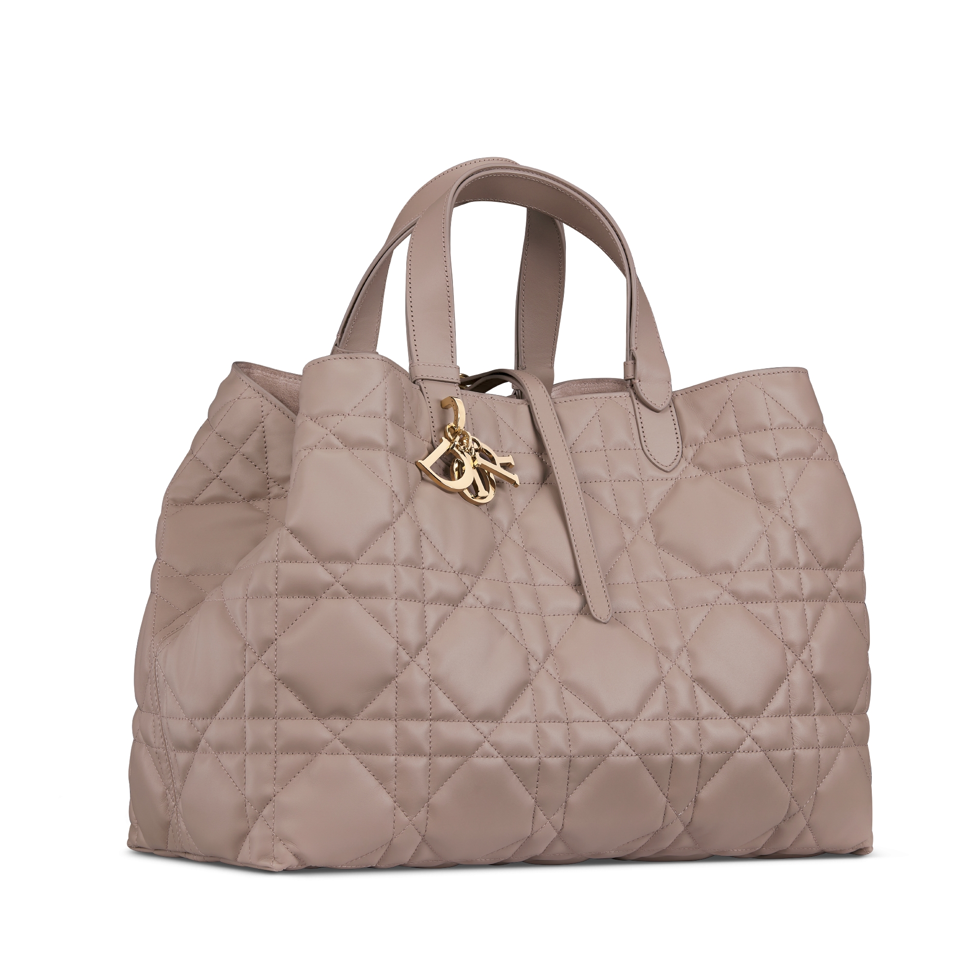 Large Dior Toujours Bag Deep Ocean Blue Macrocannage Calfskin | DIOR