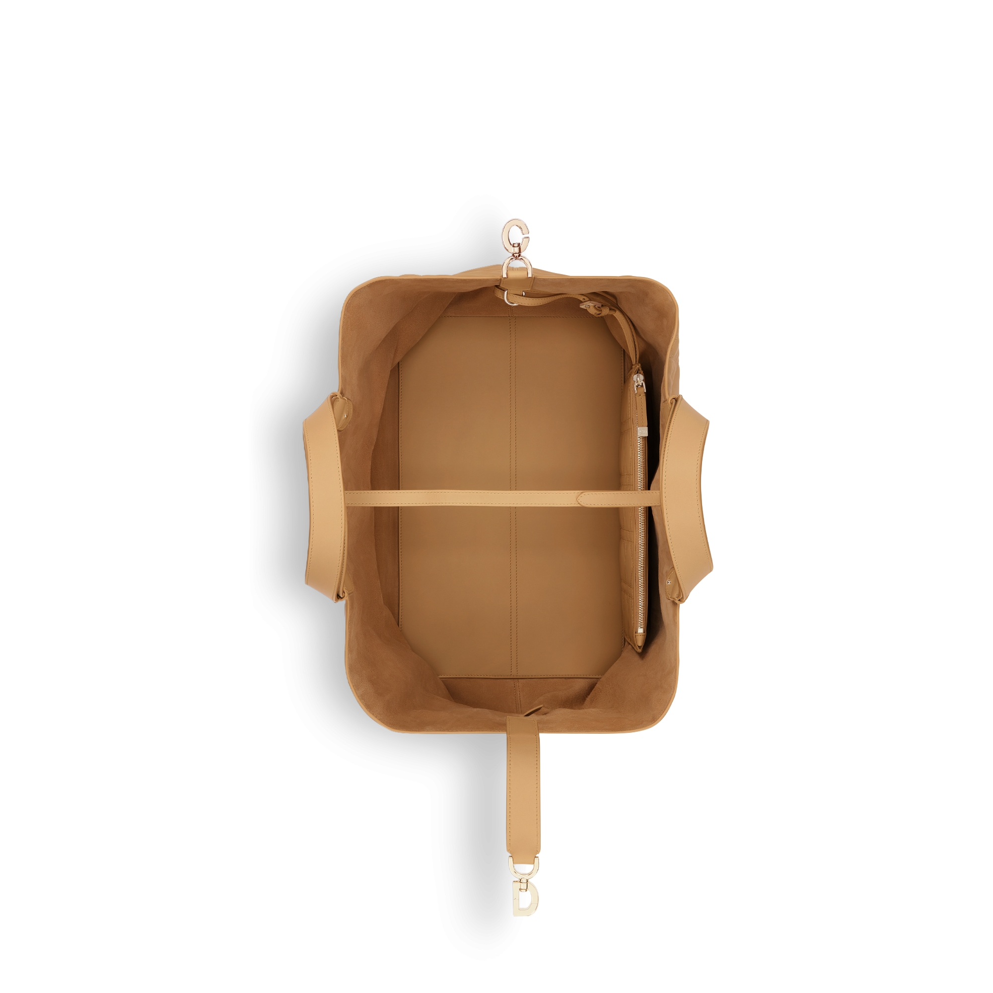 Sac Dior Toujours Large Cuir de veau Macrocannage couleur Medium Tan E06