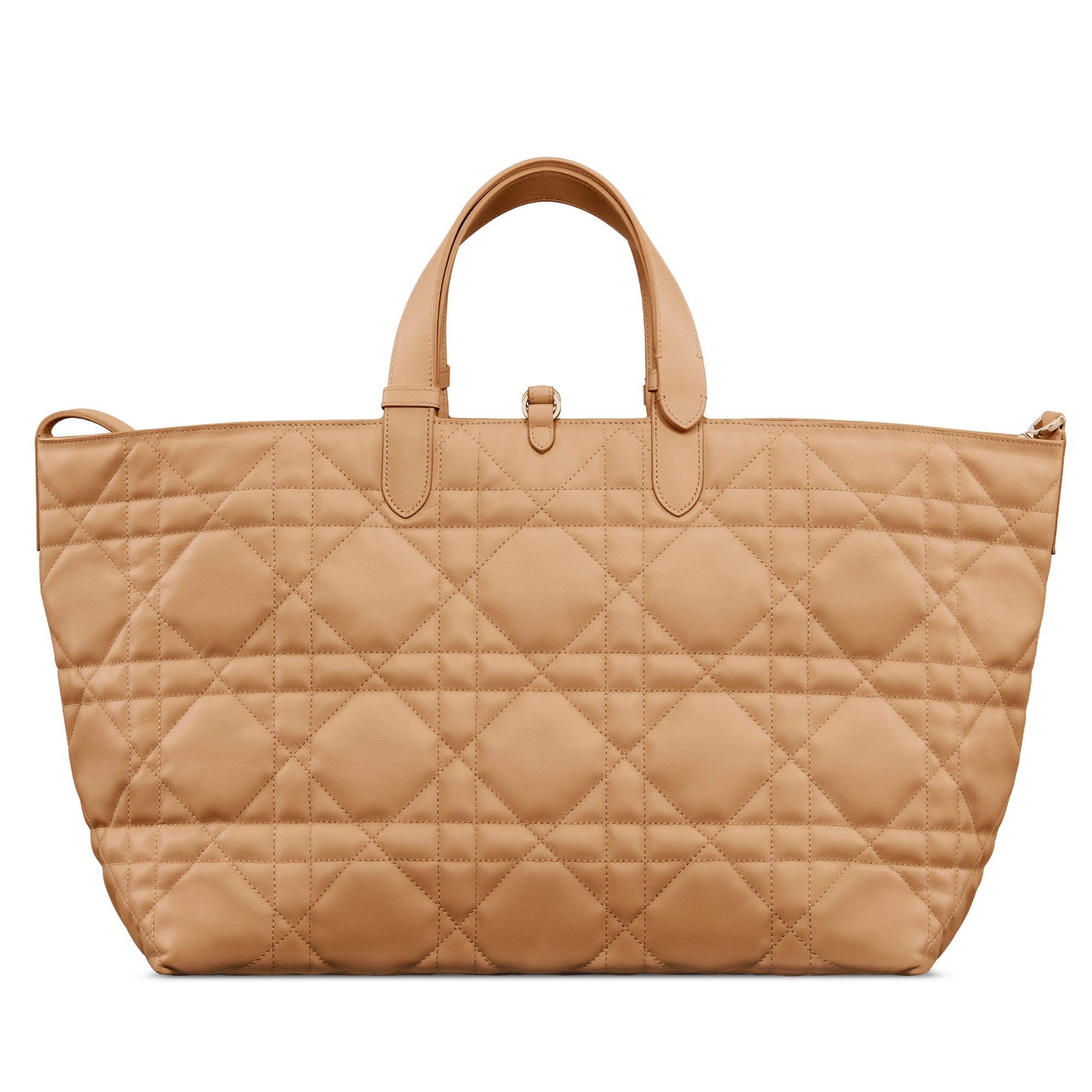 Sac Dior Toujours Large Cuir de veau Macrocannage couleur Medium Tan E08