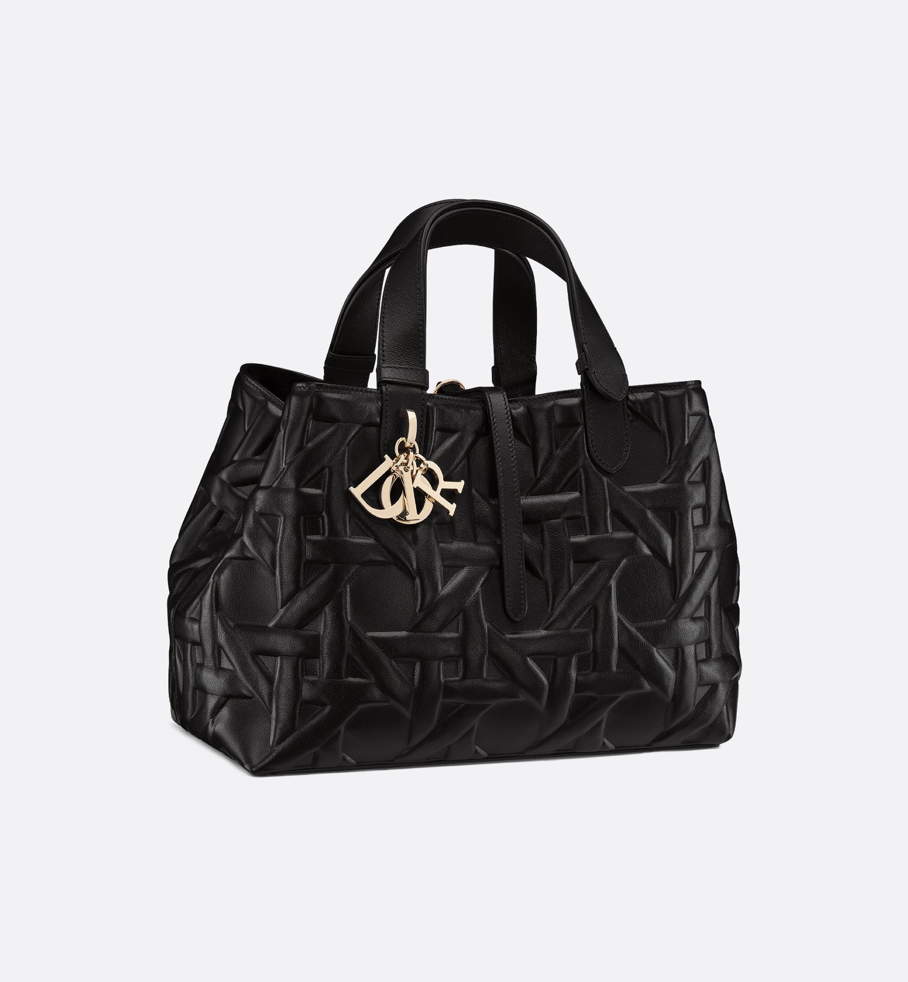 My Dior Hibiscus L-Zip Wallet Black Cannage Lambskin | DIOR My Dior Hibiscus L-Zip Wallet Black Cannage Lambskin | DIOR