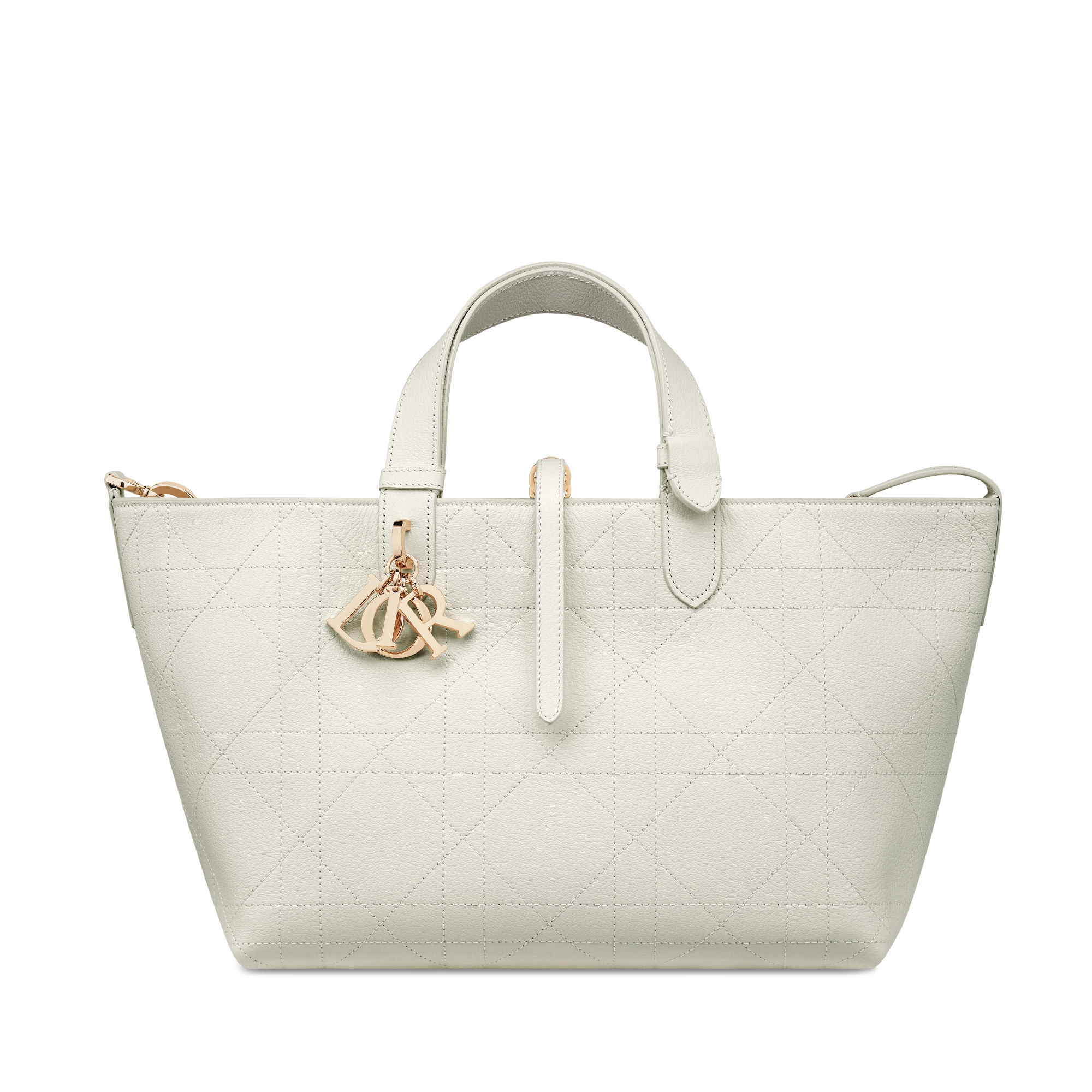 Dior Toujours 미디엄 백 아이보리 플랫 매크로까나쥬 송아지 가죽 E01