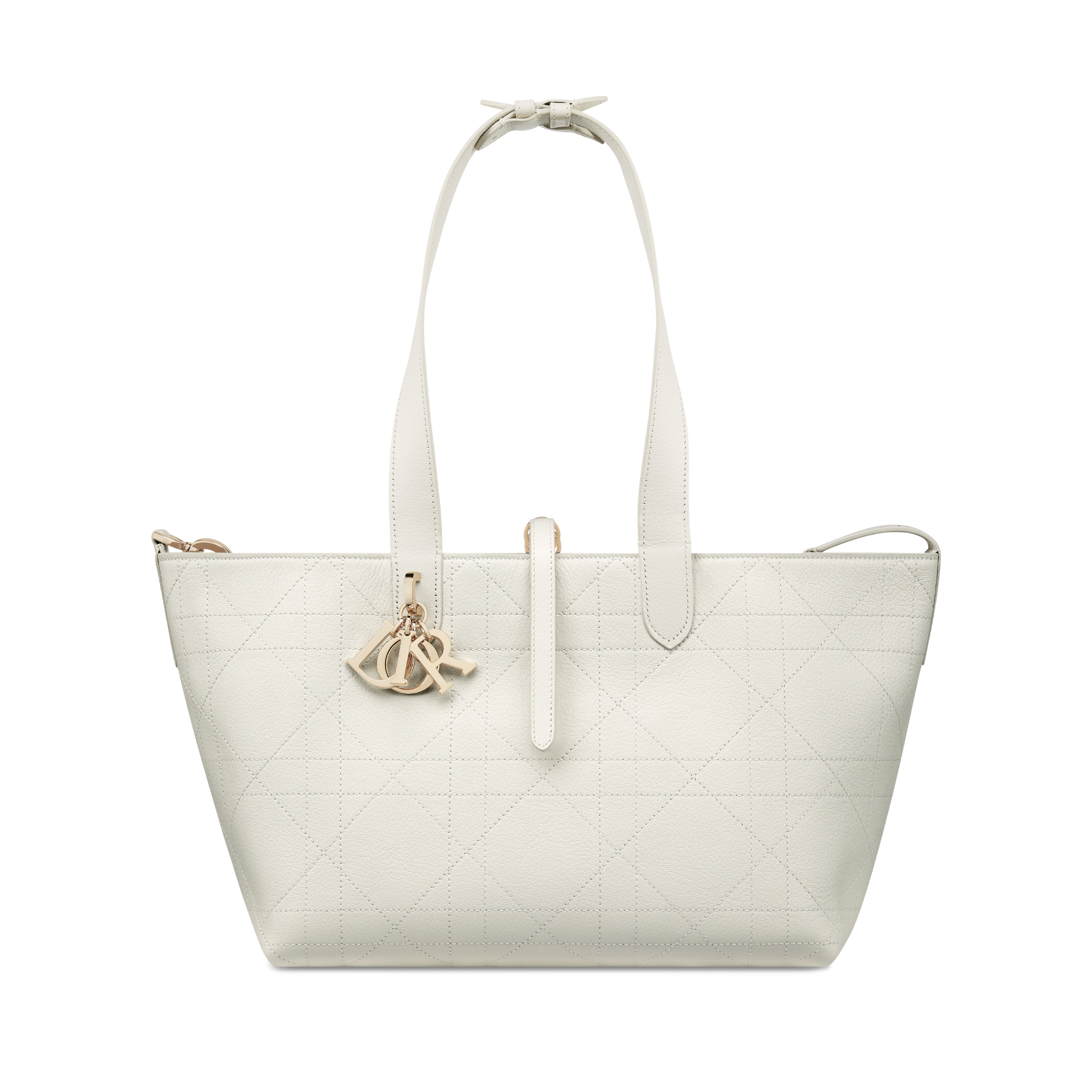 Dior Toujours 미디엄 백 아이보리 플랫 매크로까나쥬 송아지 가죽 E07