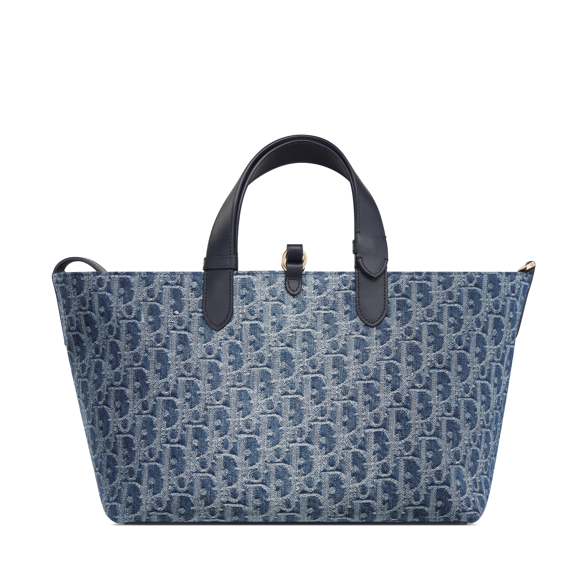 LARGE TOUJOURS 37 BLUE DENIM OBLIQUE JACQUARD
