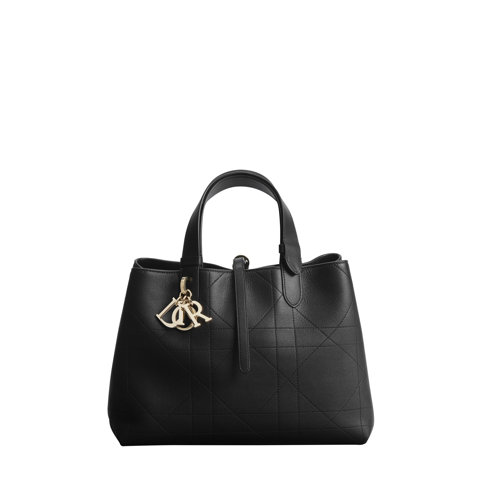  Black Flat Macrocannage Calfskin