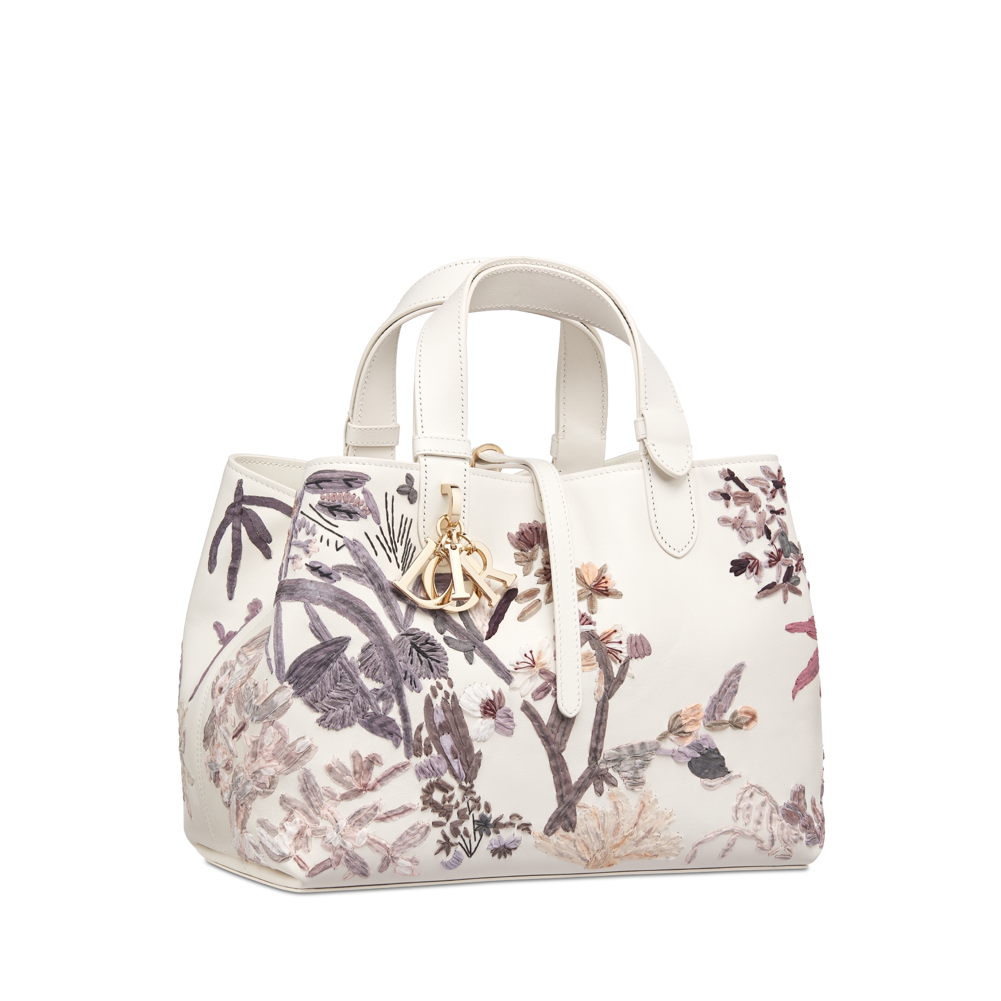 Medium Dior Toujours Bag Multicolor Millefiori Embroidered Calfskin E03