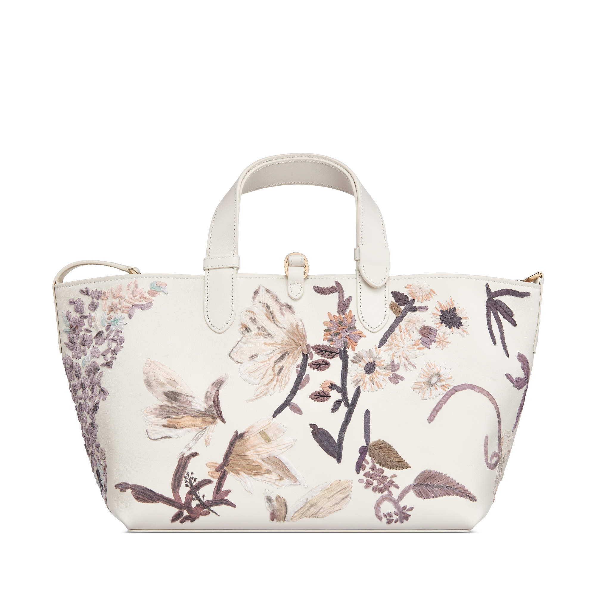 Middelgrote Dior Toujours-tas Kalfsleer geborduurd met veelkleurig Millefiori-motief E08