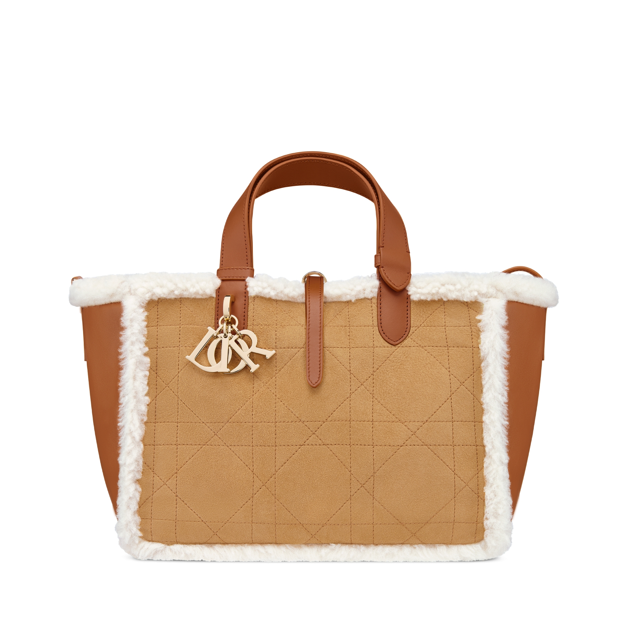 Dior Toujours バッグ ミディアム マクロカナージュ スエード & ラムスキンシアリング E01