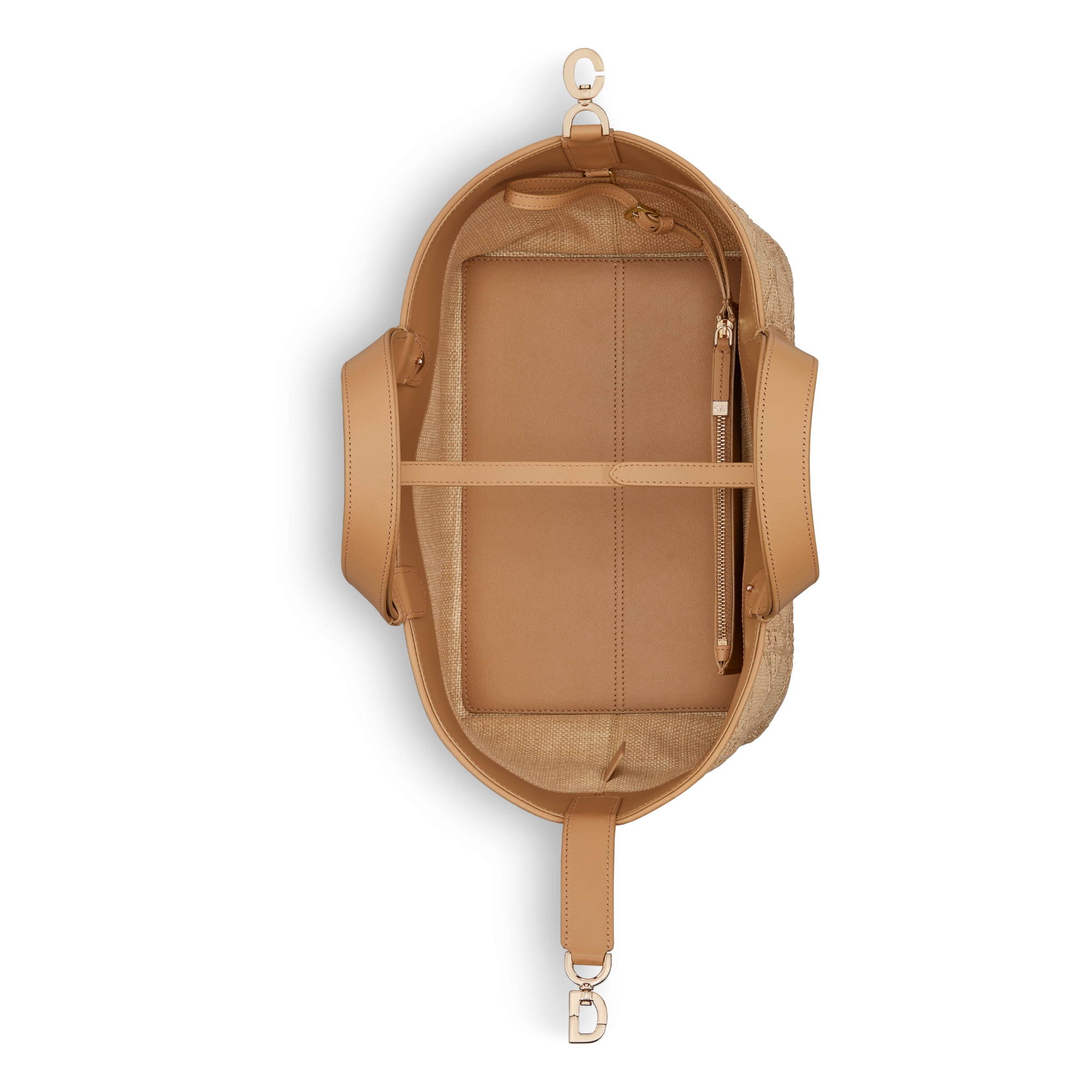 Medium Dior Toujours Bag Natural Cannage Raffia E06