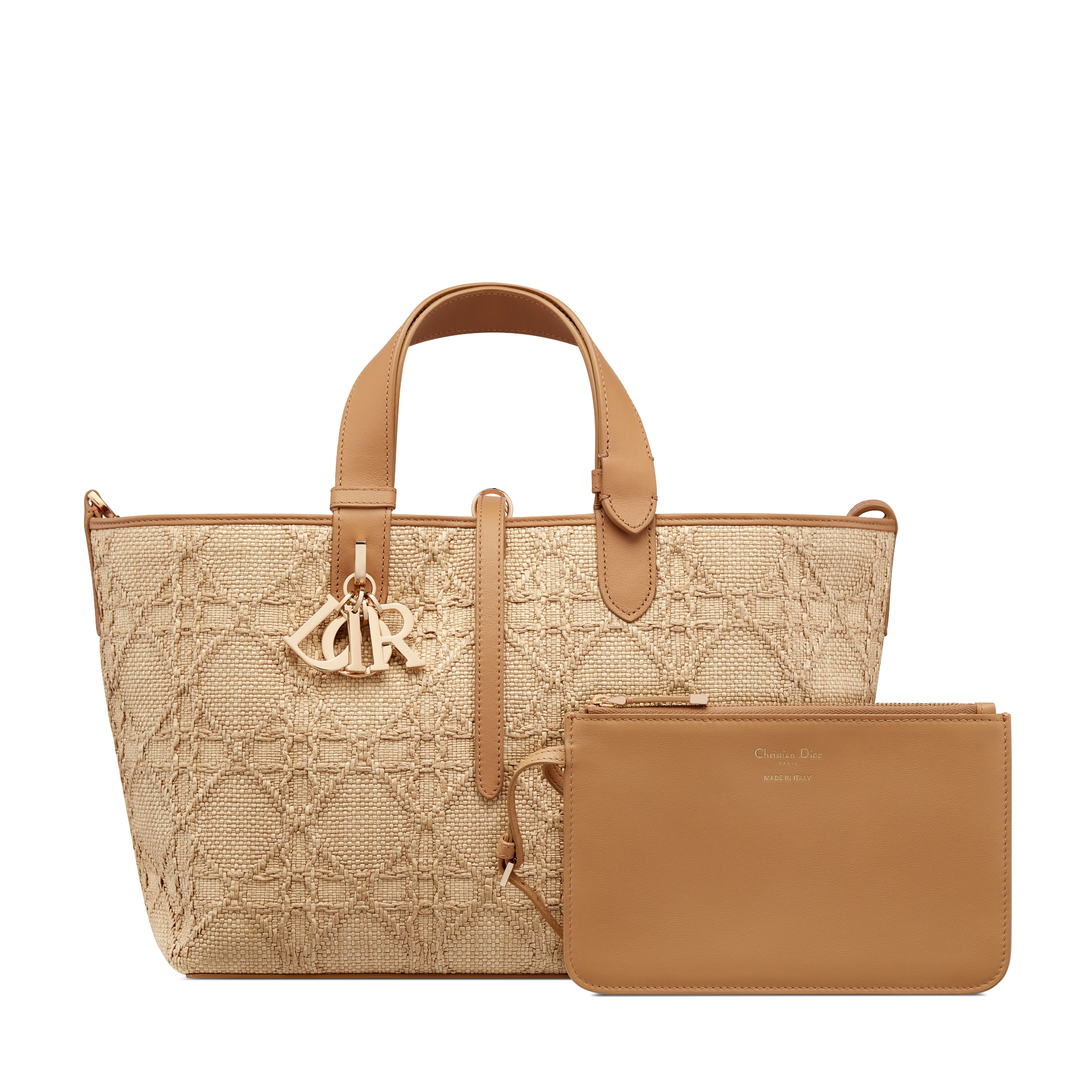 Medium Dior Toujours Bag Natural Cannage Raffia E10
