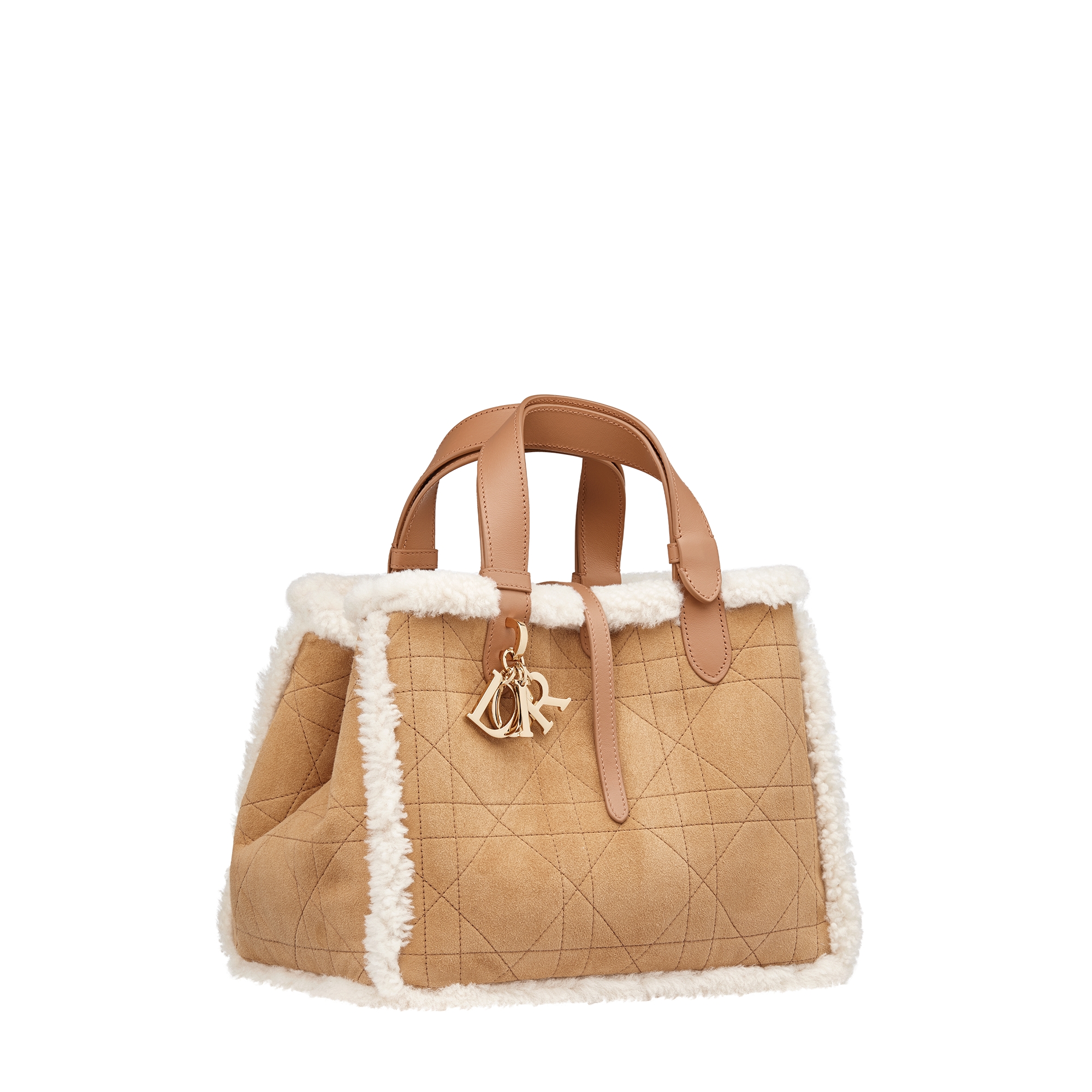 h*o様 dior type A-2 suede leather DiorAlps Medium Dior Toujours Bag Beige Macrocannage Suede
