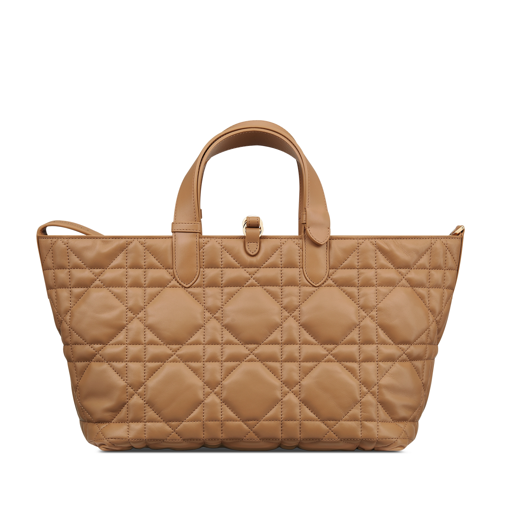 Medium Dior Toujours Bag Medium Tan Macrocannage Calfskin E08