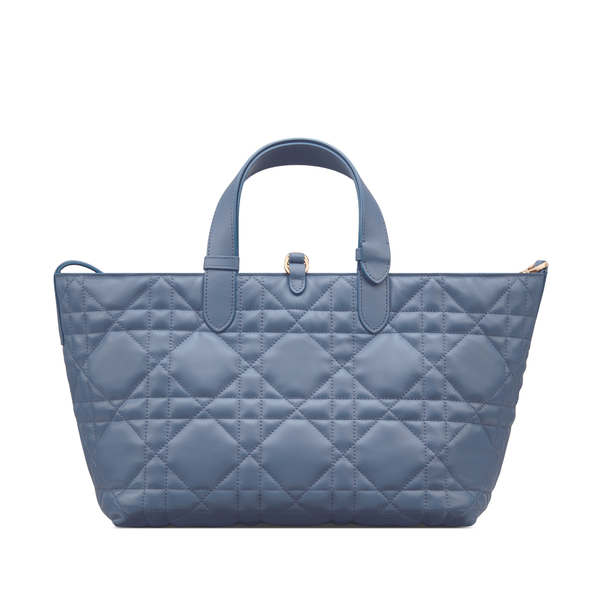 Sac Dior Toujours Medium Cuir de veau Macrocannage bleu denim E08