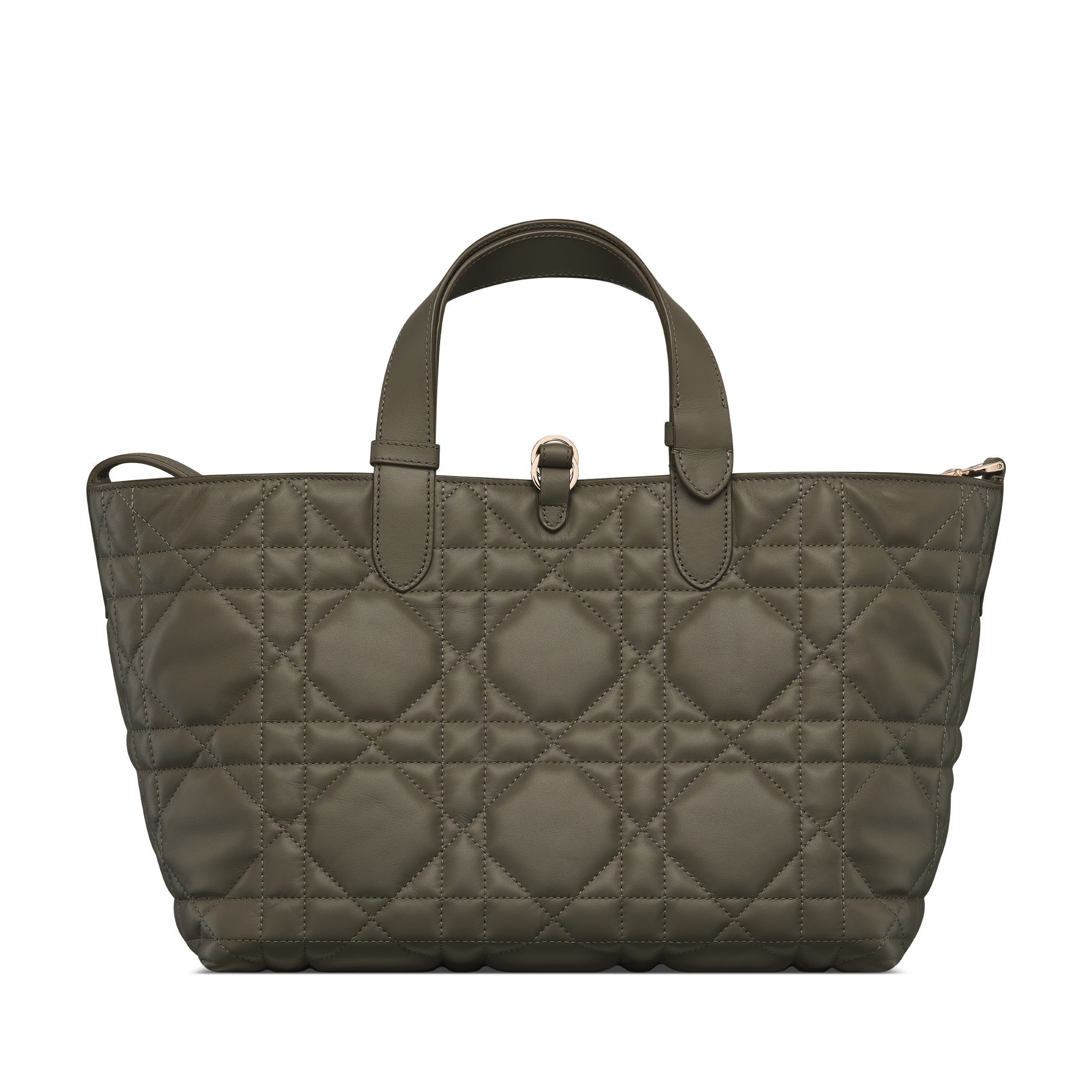Sac Dior Toujours Medium Cuir de veau Macrocannage couleur Dark Fango E08