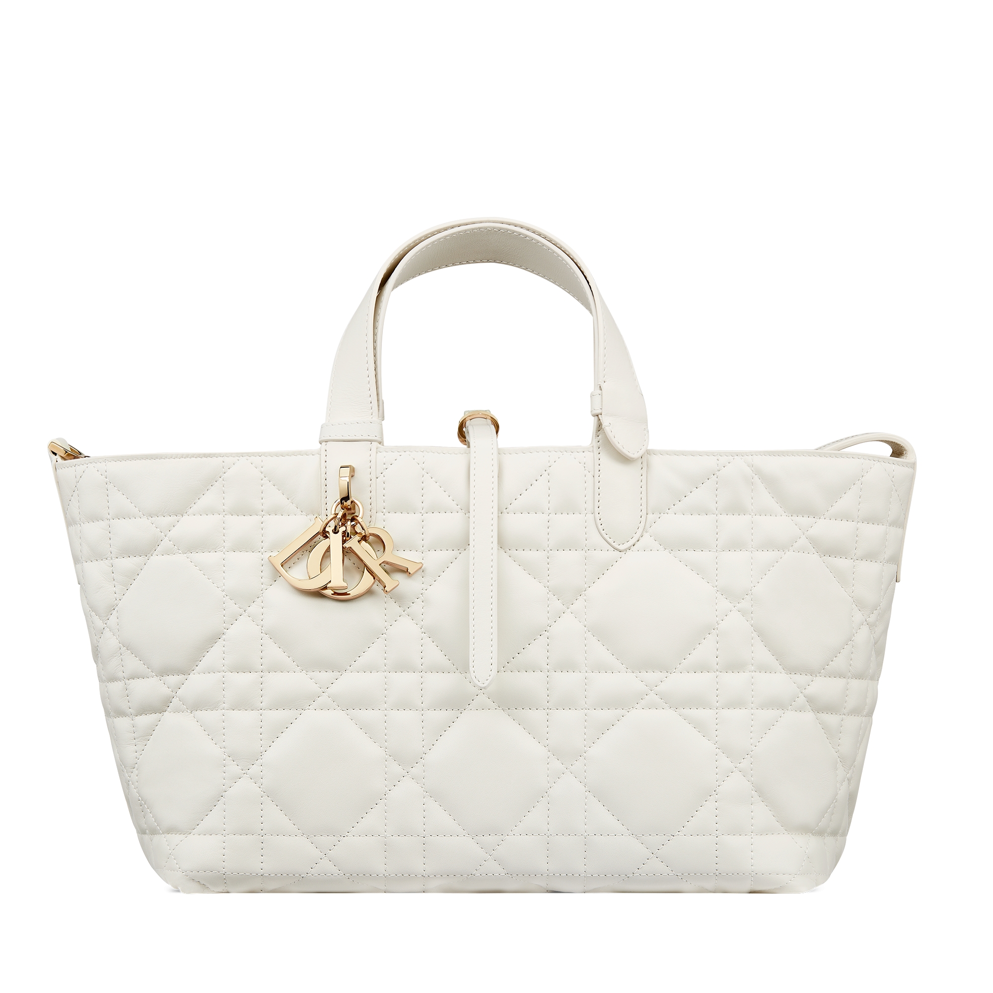 Medium Dior Toujours Bag Latte Macrocannage Calfskin E01