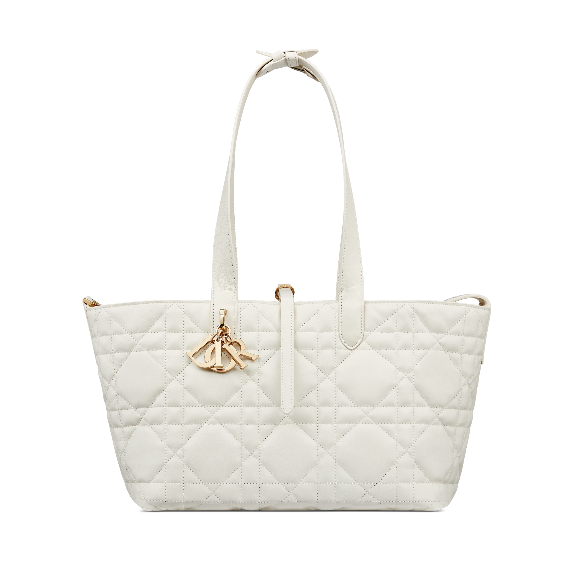 Medium Dior Toujours Bag Latte Macrocannage Calfskin E07