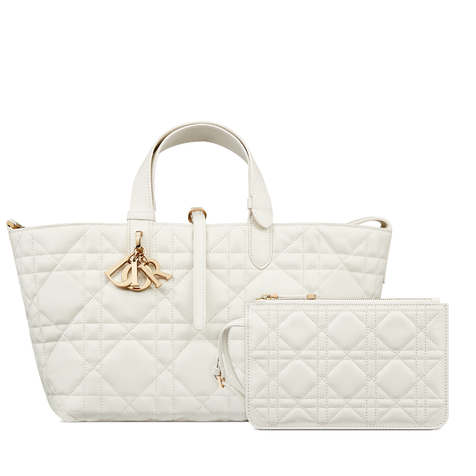 Medium Dior Toujours Bag Latte Macrocannage Calfskin E10