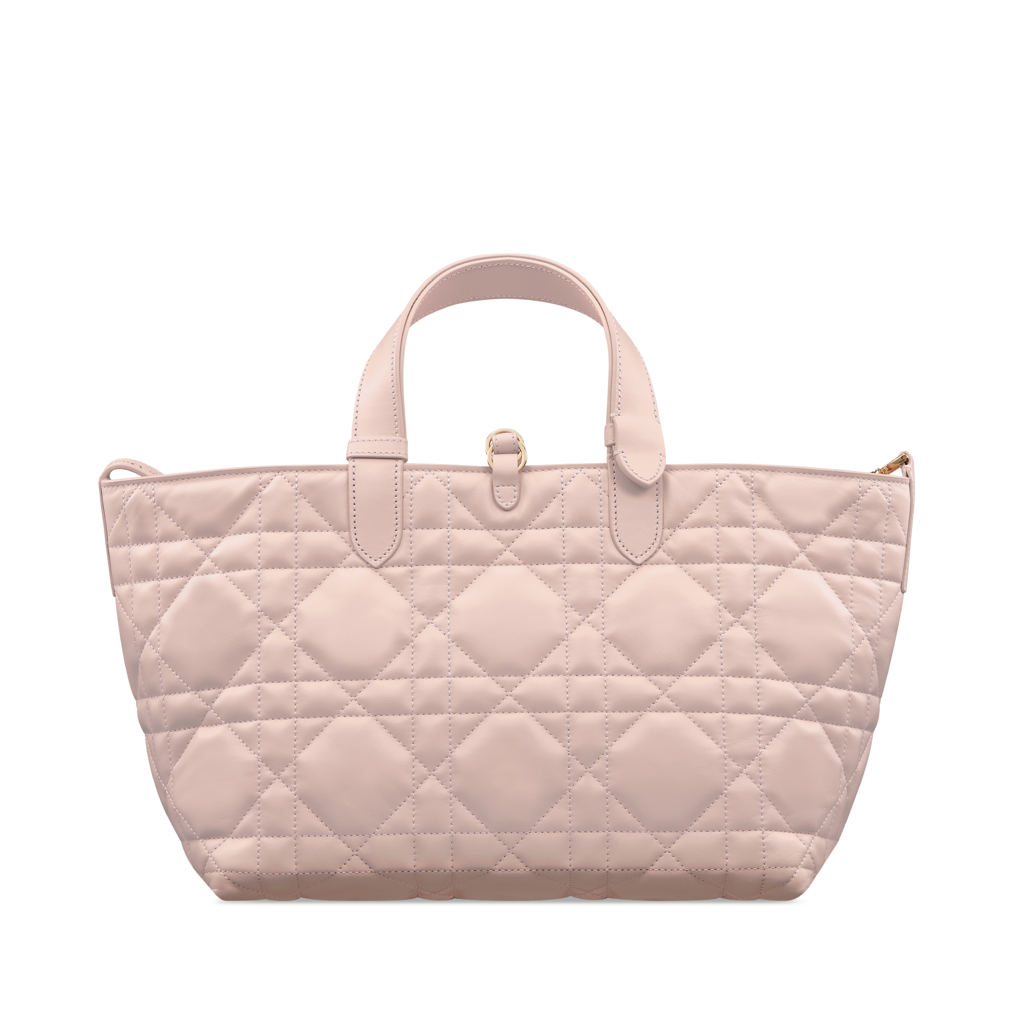 Sac Dior Toujours Medium Cuir de veau Macrocannage rose poudre E08