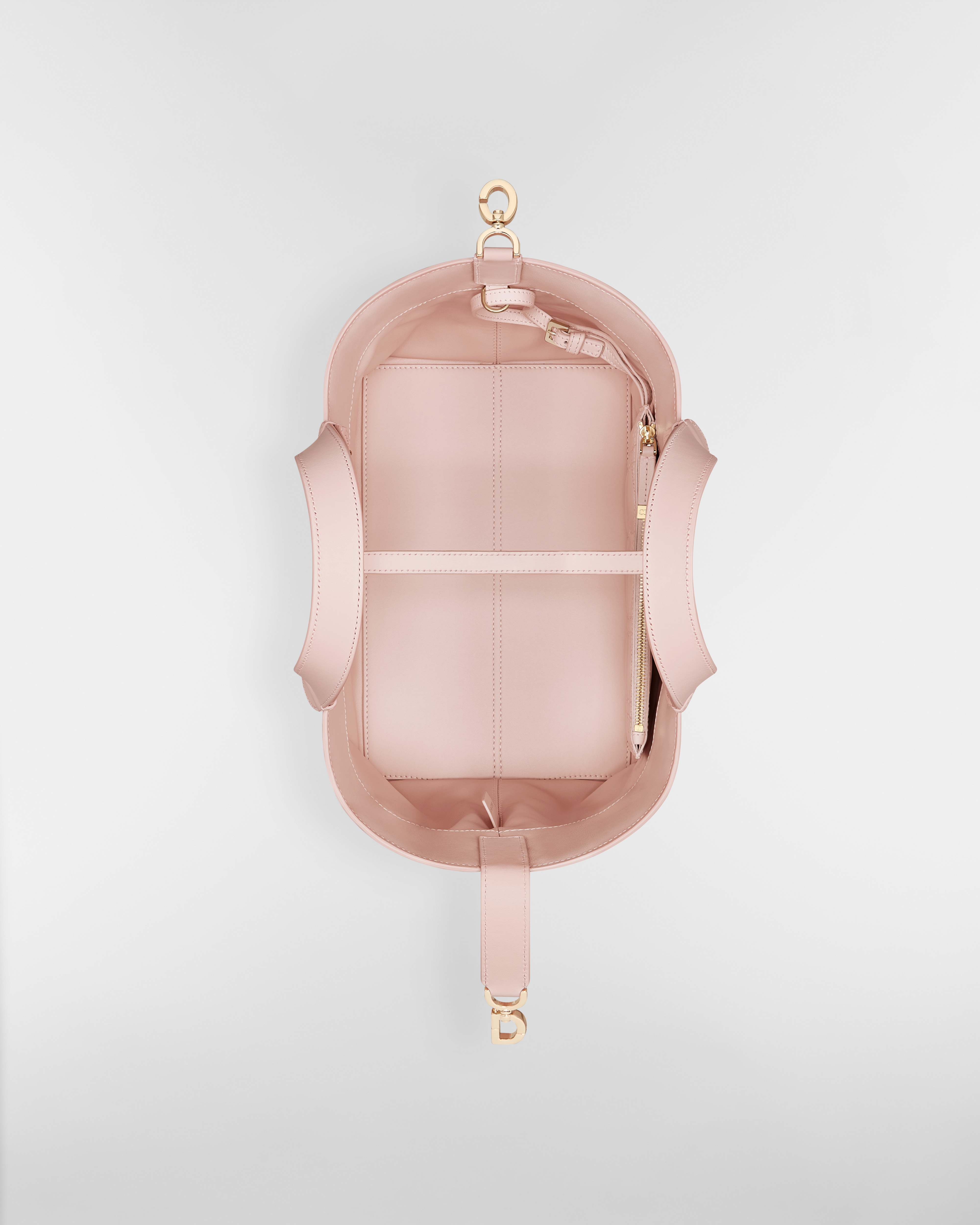 Medium Dior Toujours Bag Powder Pink Macrocannage Calfskin E06