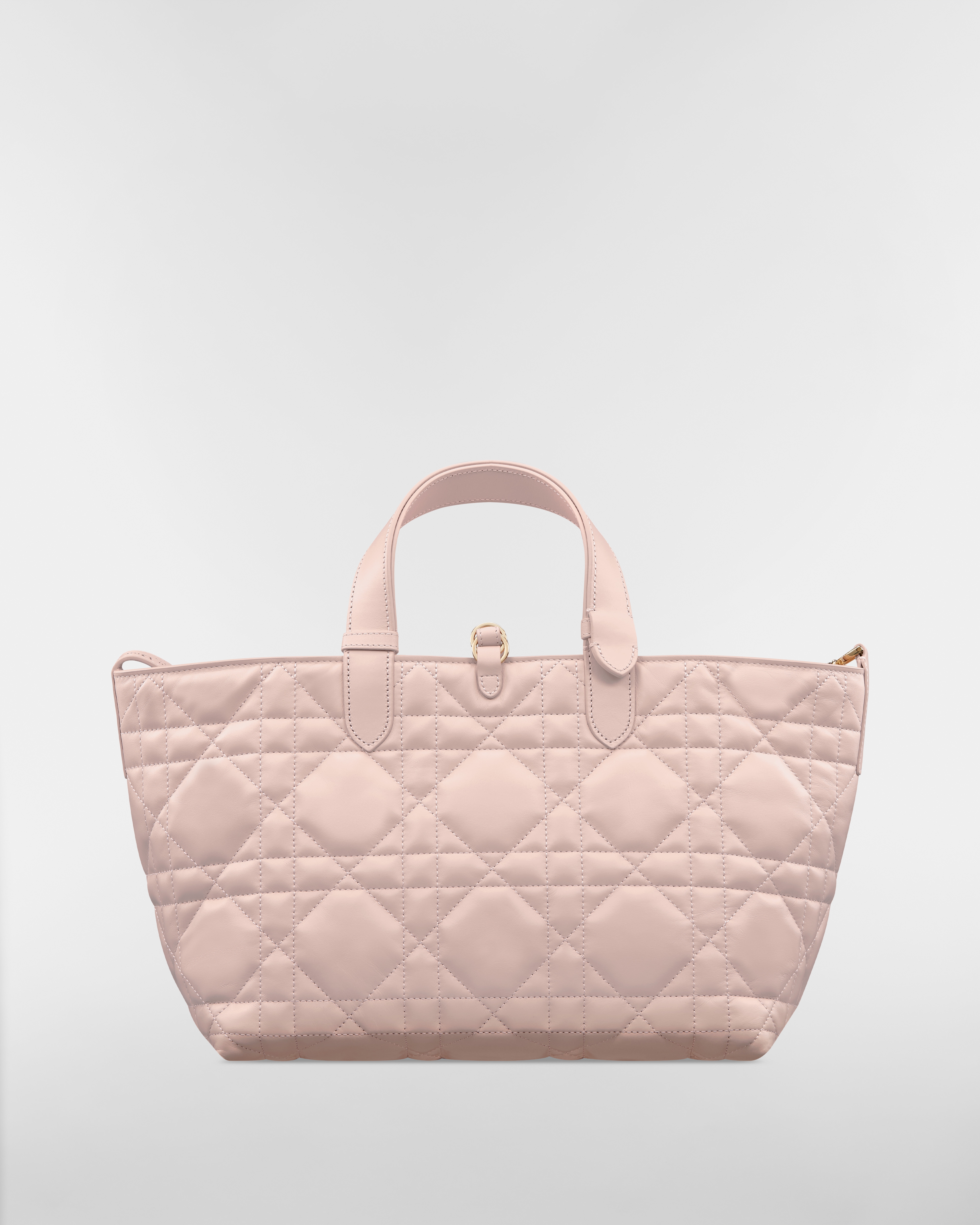 Medium Dior Toujours Bag Powder Pink Macrocannage Calfskin E08