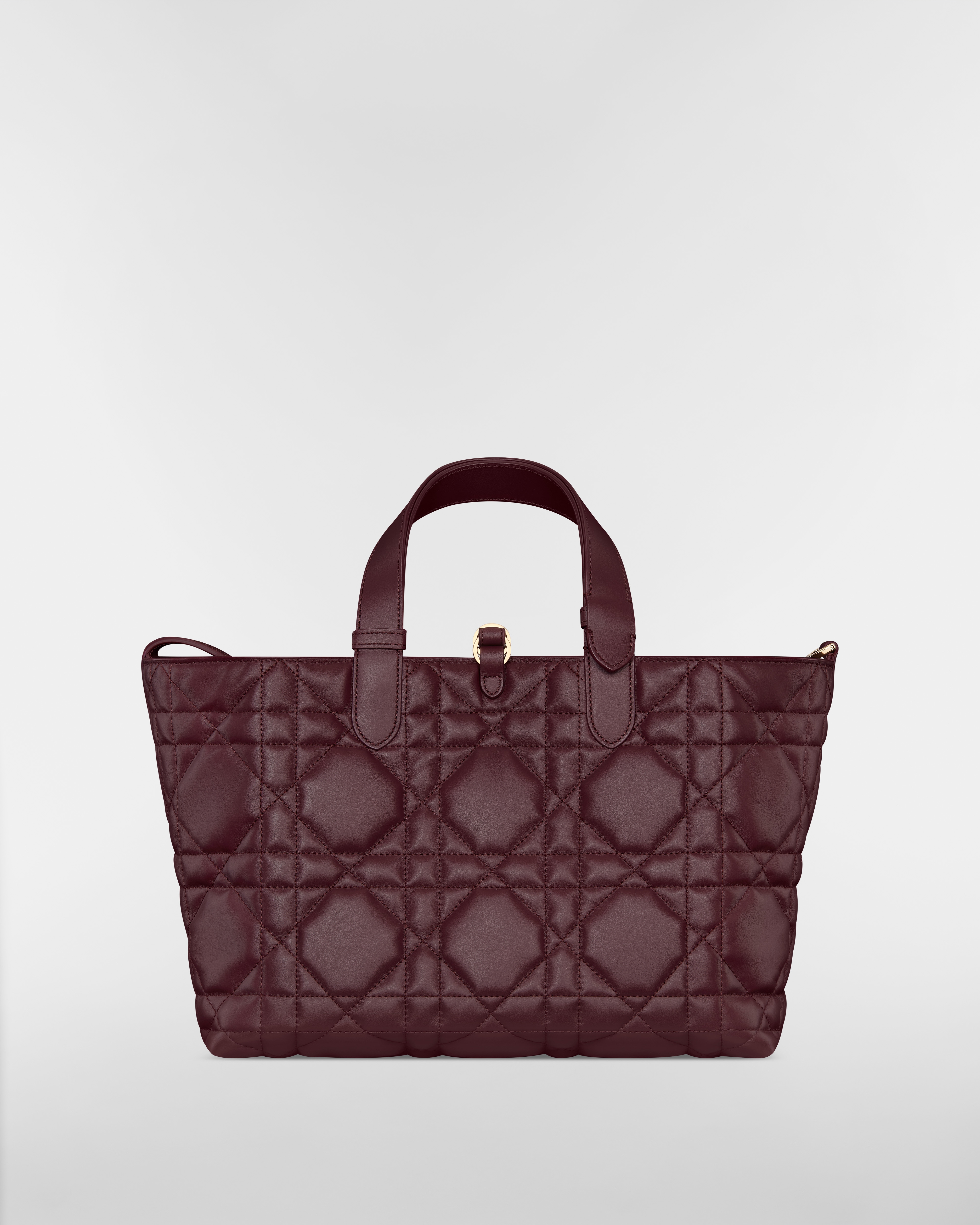Medium Dior Toujours Bag Plum Macrocannage Calfskin E08