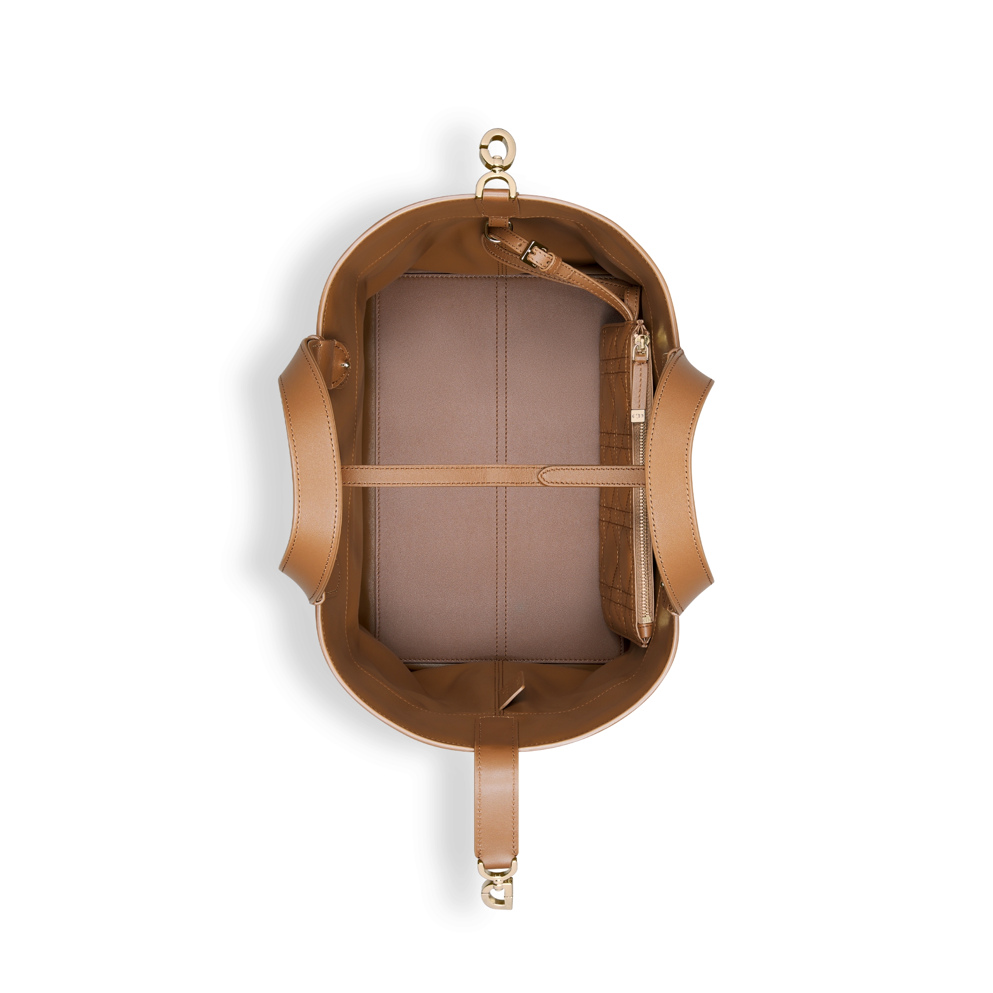 Medium Dior Toujours Bag Camel Macrocannage Calfskin E06