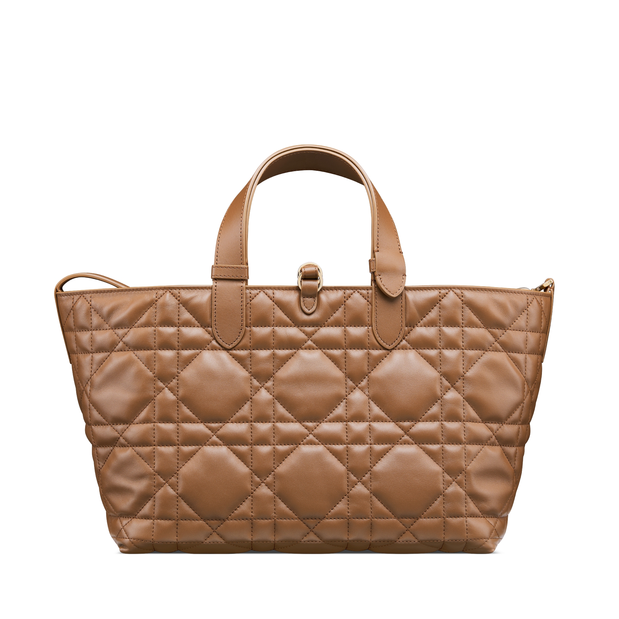 Medium Dior Toujours Bag Camel Macrocannage Calfskin E08