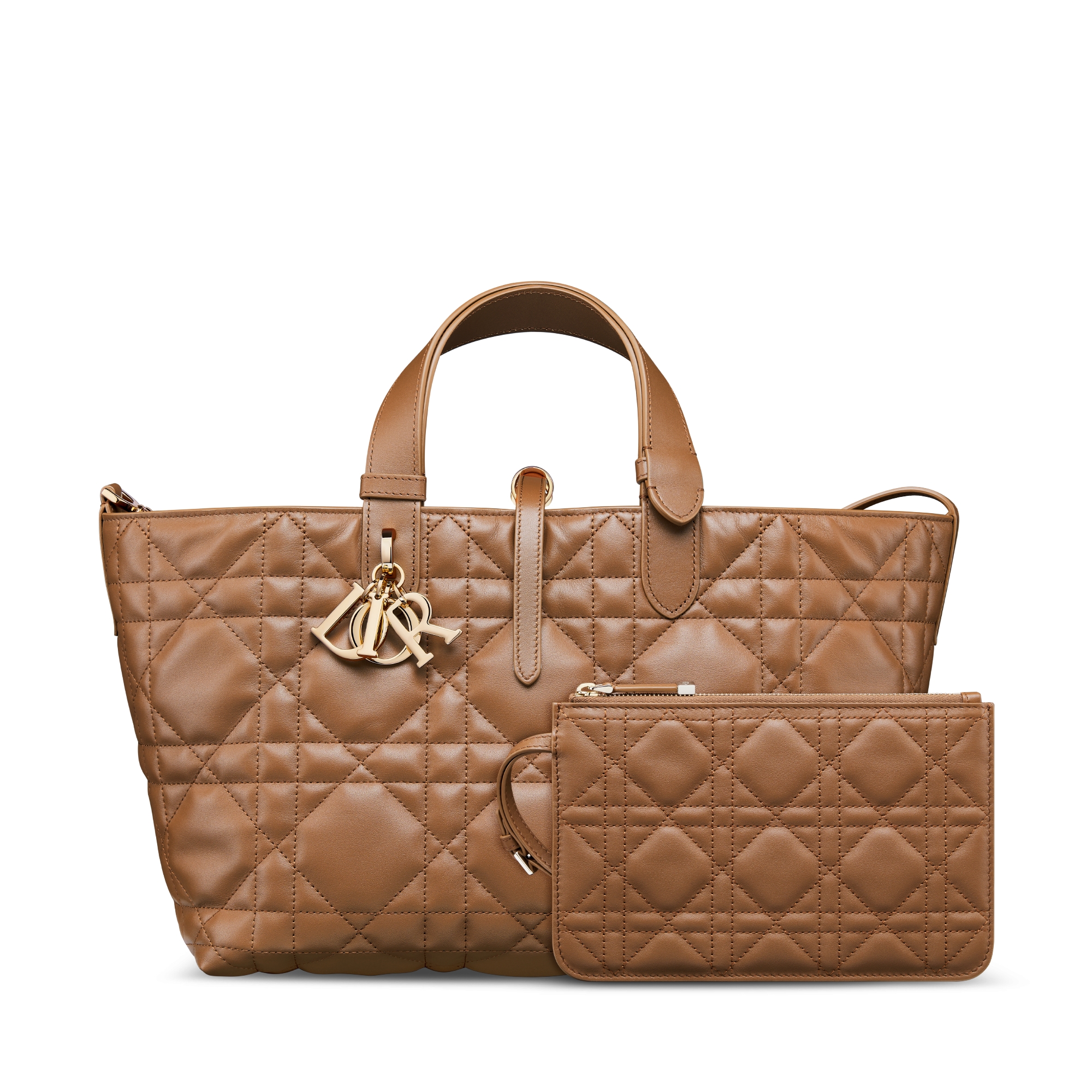 Medium Dior Toujours Bag Camel Macrocannage Calfskin | DIOR
