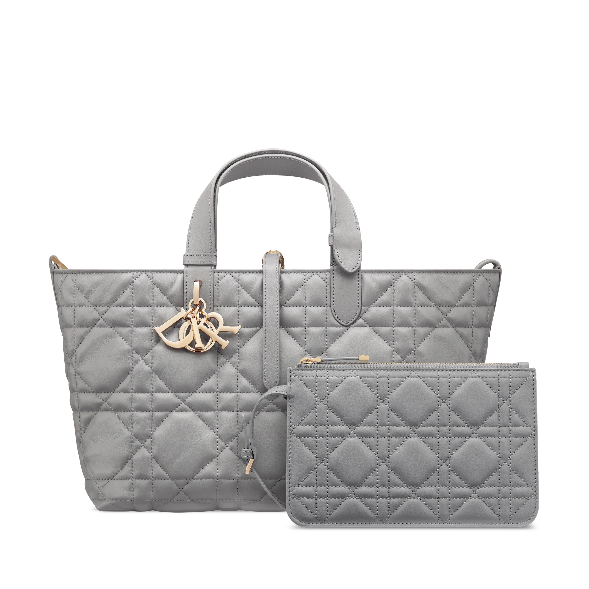 Dior Toujours 미디엄 백 앤트러사이트 그레이 매크로까나쥬 송아지 가죽 E10