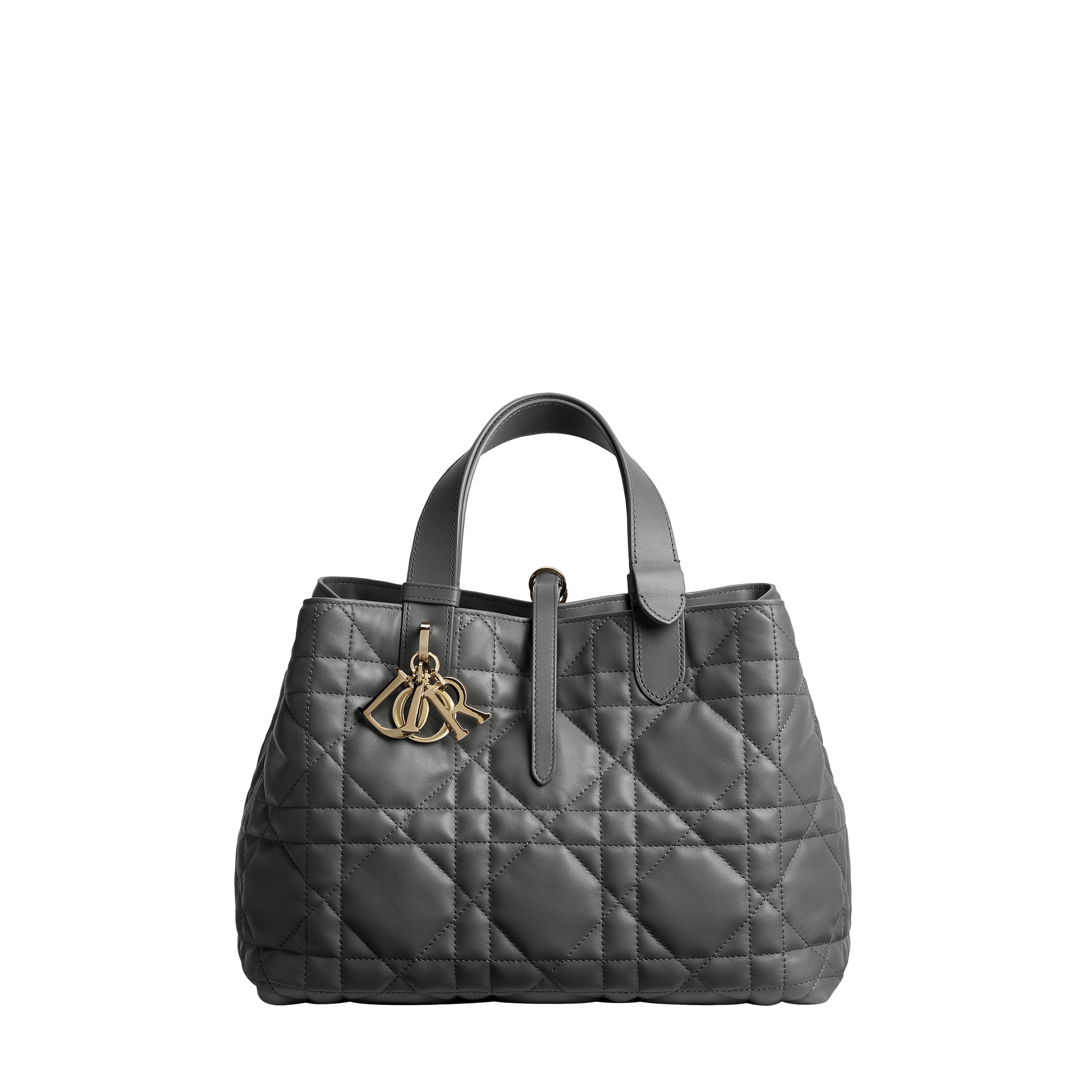  Cuir de veau Macrocannage Gris Flanelle