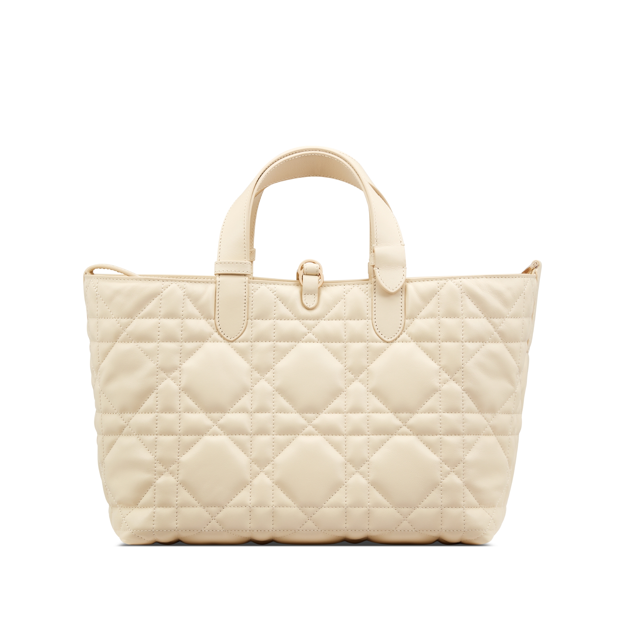 Sac Dior Toujours Medium Cuir de veau Macrocannage beige clair E08