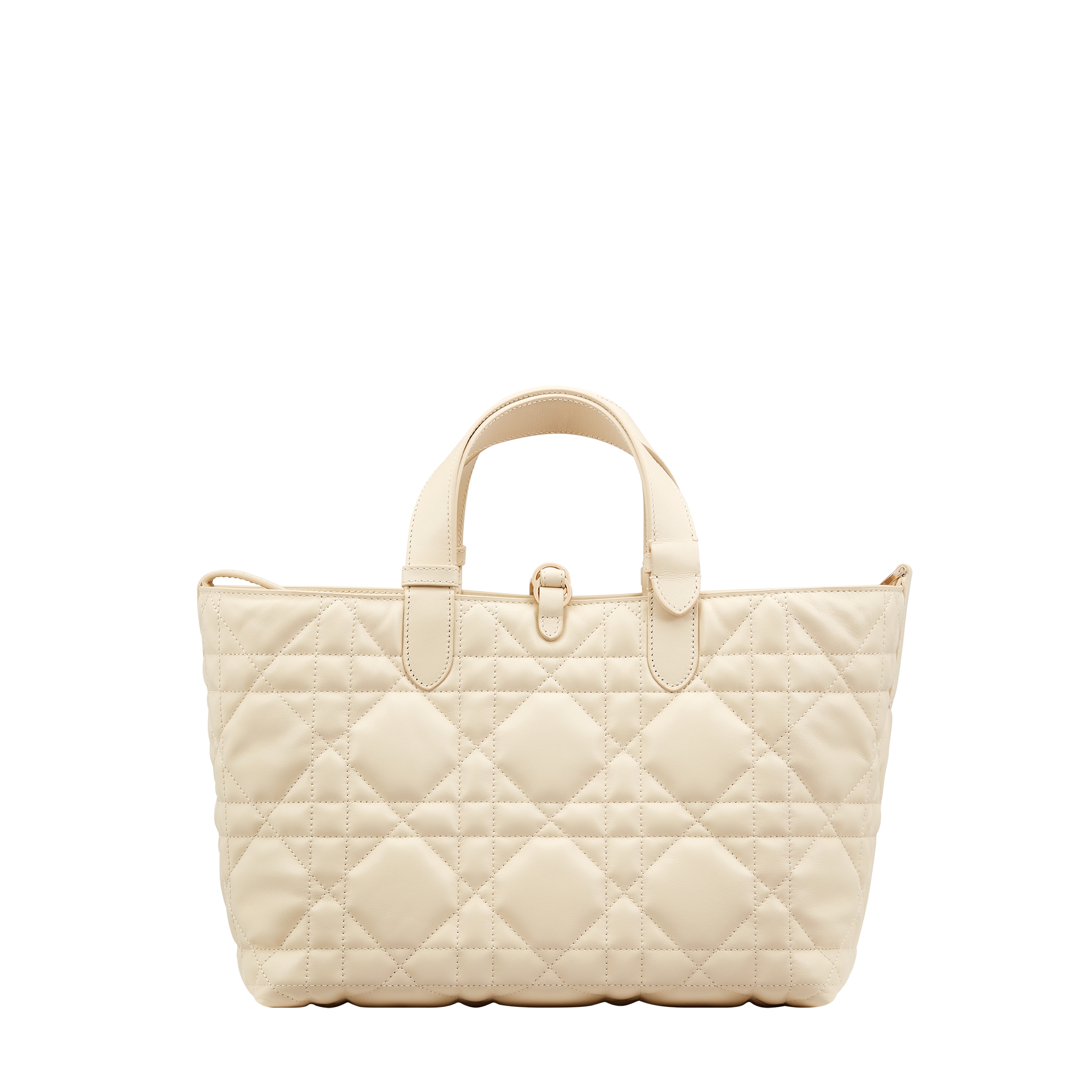 Medium Dior Toujours Bag Light Beige Macrocannage Calfskin E08