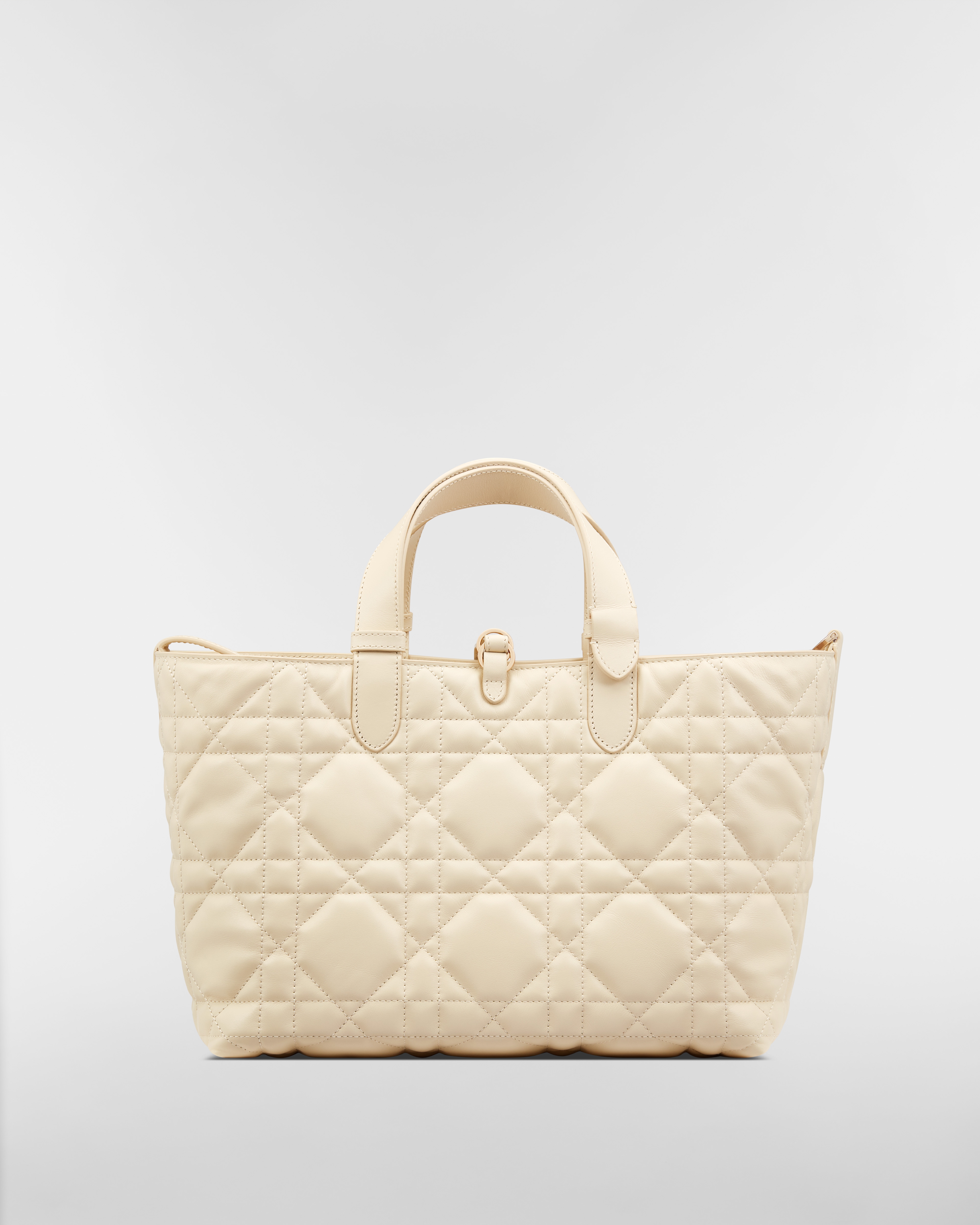 Medium Dior Toujours Bag Light Beige Macrocannage Calfskin E08